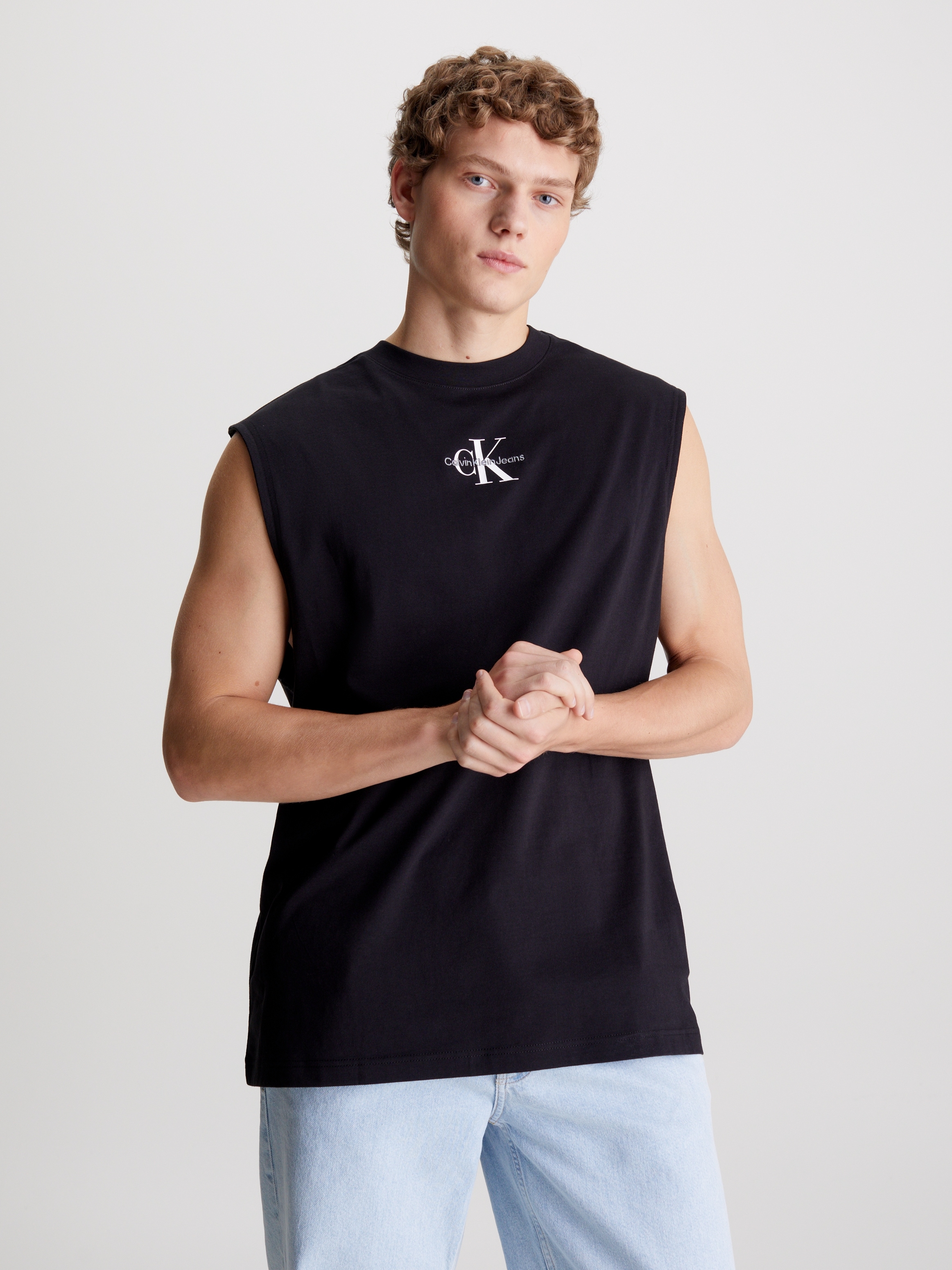 T-Shirt »MONOLOGO SLEEVELESS TEE«, mit Logodruck