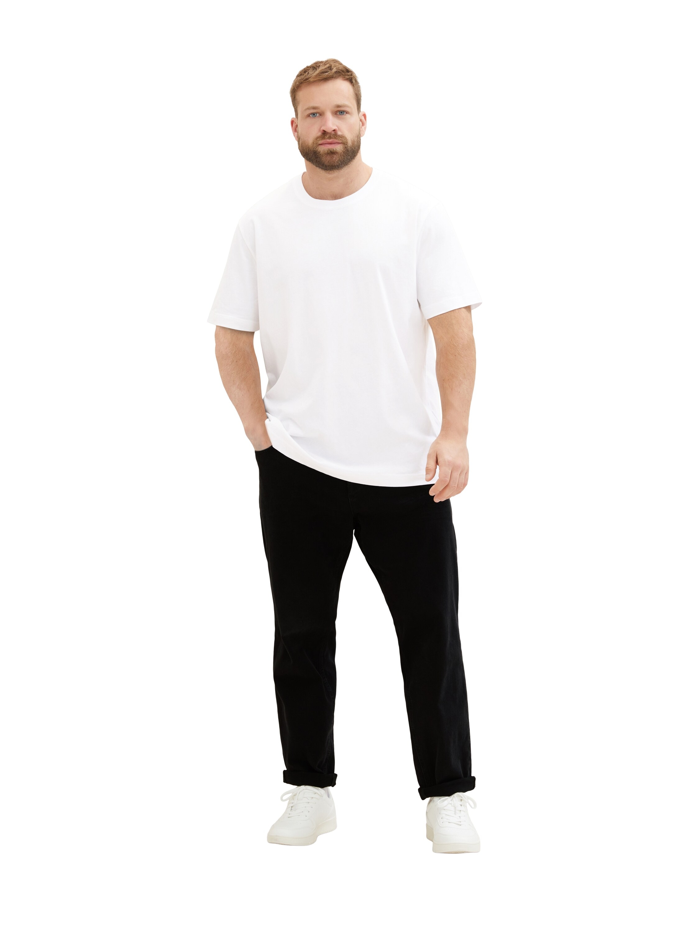 TOM TAILOR PLUS T-Shirt 2 tlg. 2er Pack unifarben