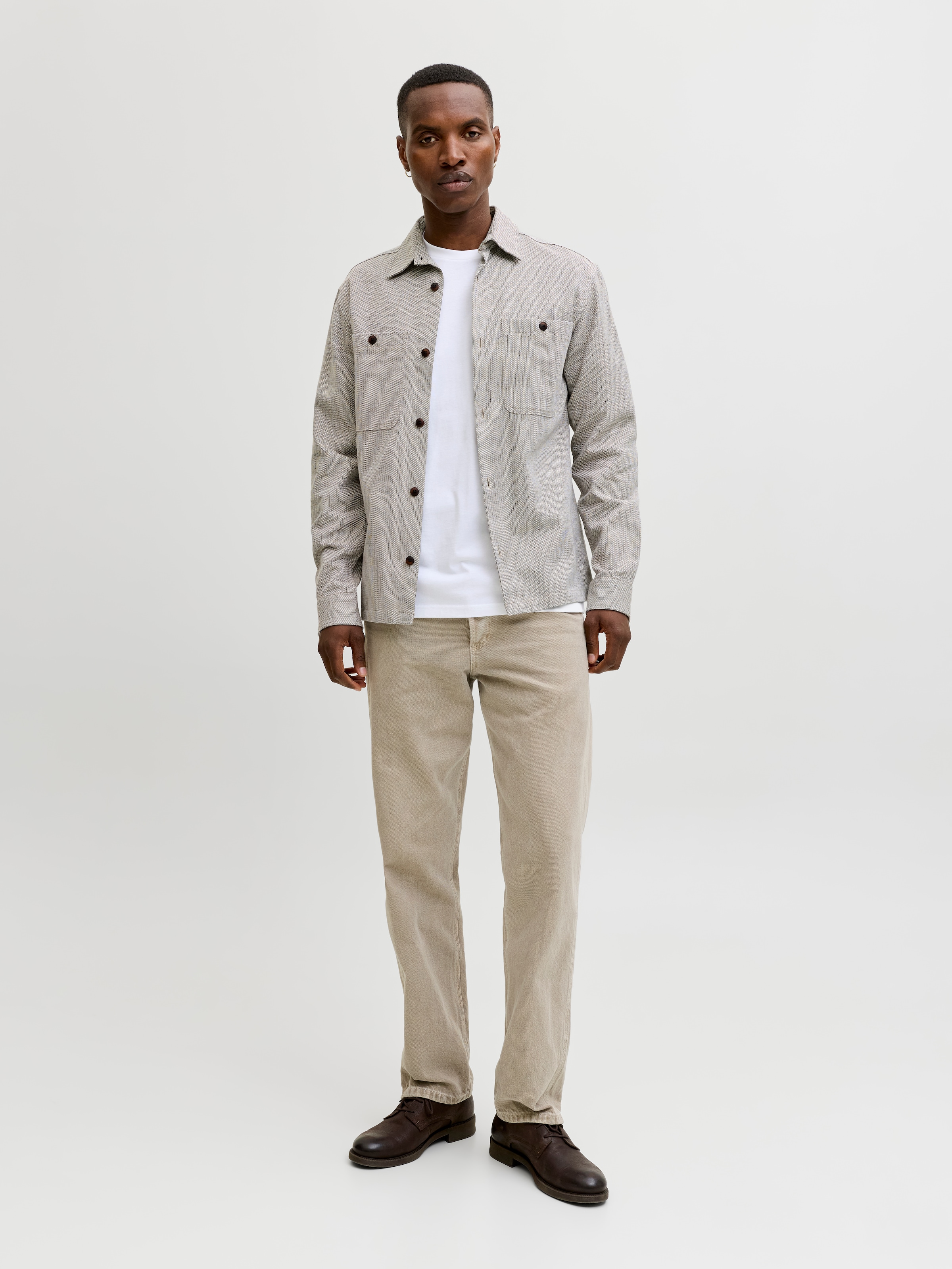 Jack & Jones Langarmhemd »JPRBLURAYLE LINEN BL. SOLID LS SHIRT SN«