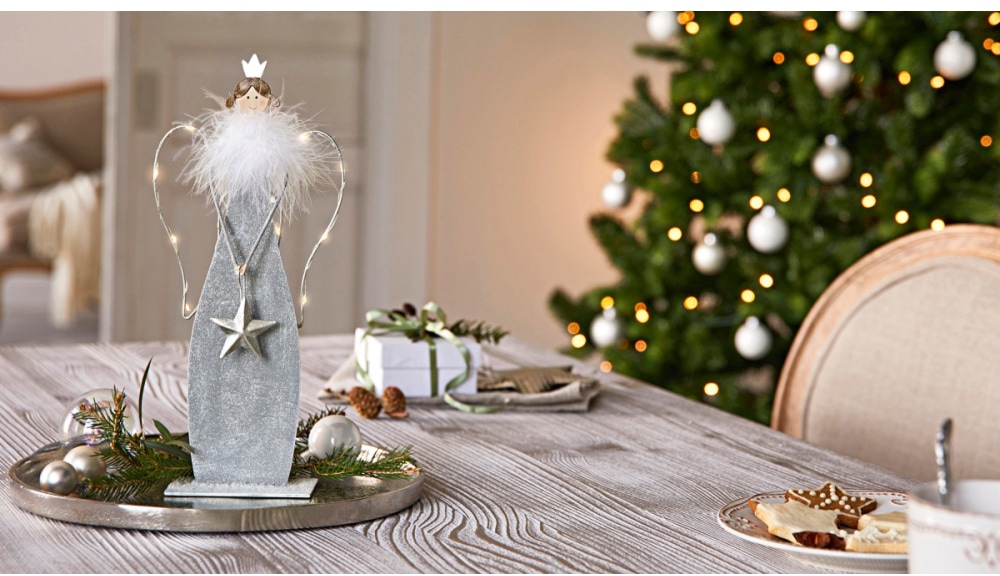 Schneider LED Dekofigur »Engel«, flammig-flammig, warmweißen 13 13 online kaufen mit mit Weihnachtsdeko glitzernden bei Akzenten, OTTO LEDs