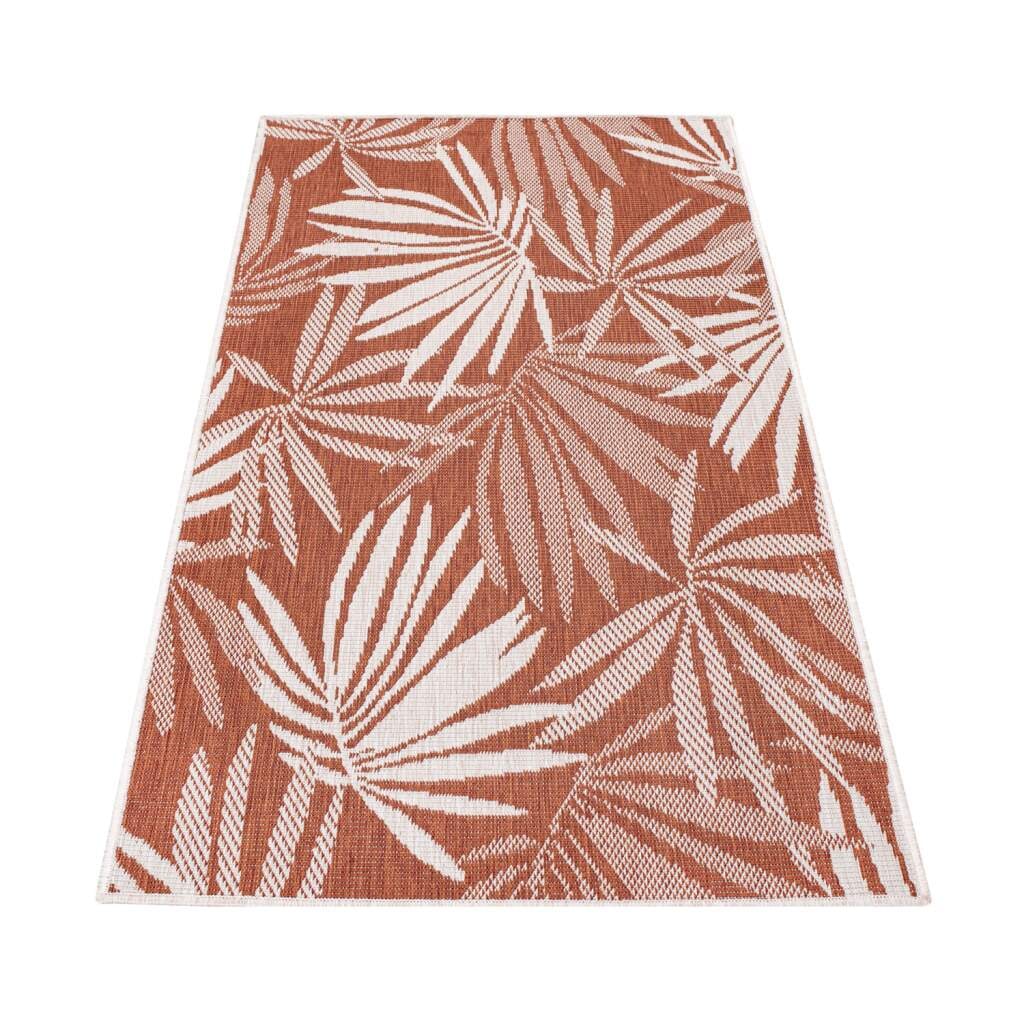 Carpet City Outdoorteppich »DUO RUG 5771« rechteckig 5 mm Höhe Wendeteppich Wetterfest In- & Outdoor, Balkon, Terrasse, Wohnzimmer