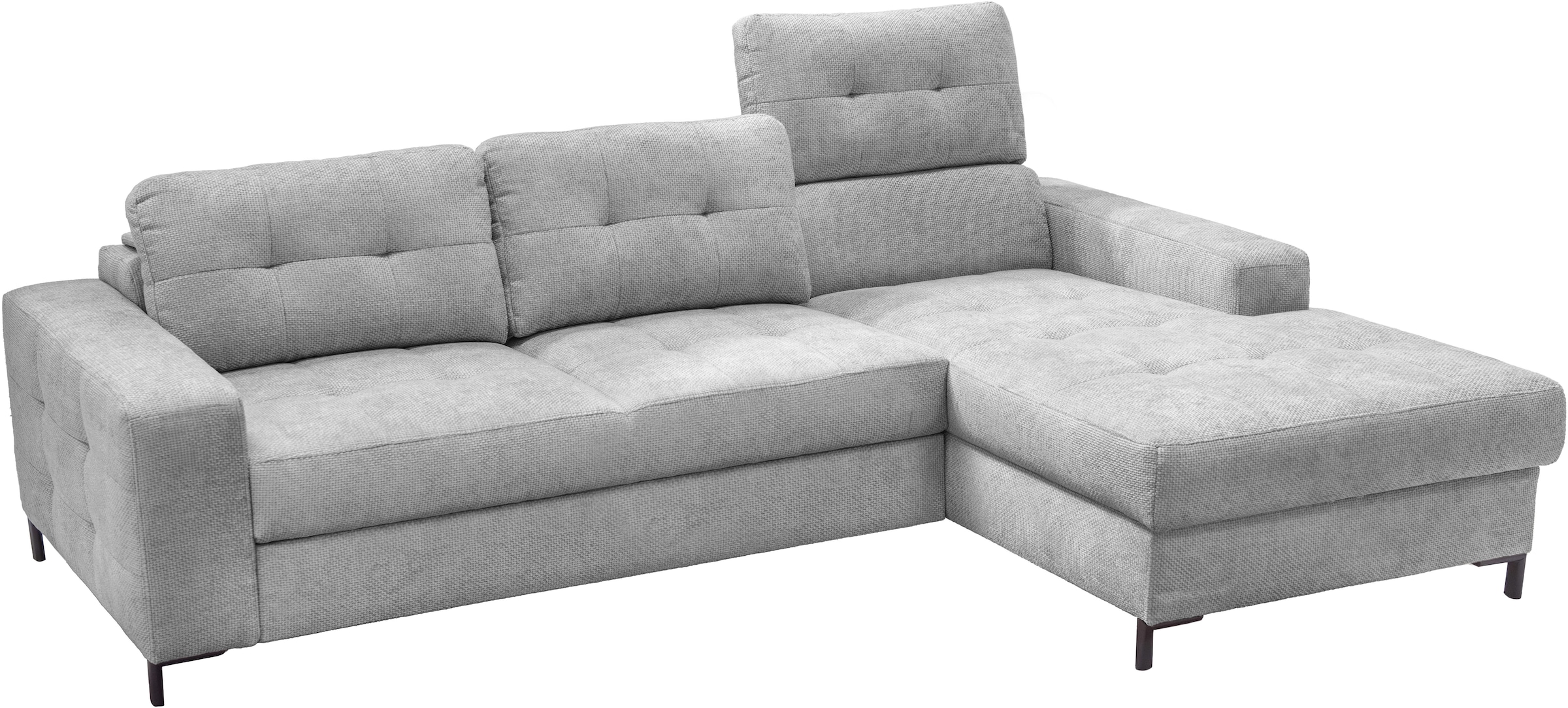 exxpo - sofa fashion Ecksofa »Bonito, mit Rücken- und Sitztiefenverstellung, inkl. Bett & Bettkasten«, Sitztiefenverstellung,Höhenverstellung