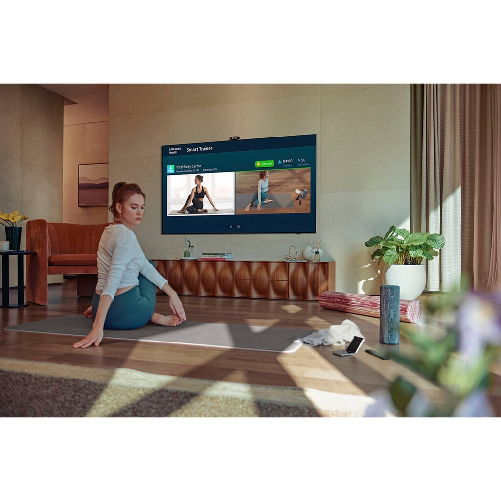 Samsung QLED-Fernseher »GQ55Q80AAT«, 138 cm/55 Zoll, 4K Ultra HD, Smart-TV, Quantum HDR 1500,Quantum Prozessor 4K,Direct Full Array