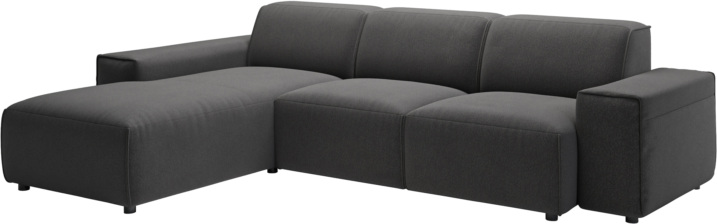 andas Ecksofa »Glimminge L-Form auch in Breitcord, Feincord + Easy care-Bezug,«, Breite 264, Zierkissen