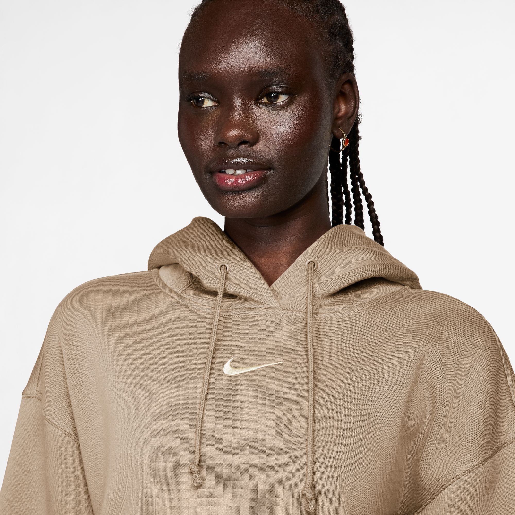 Nike Sportswear Kapuzensweatshirt »W NSW PHNX FLC OS PO HOODIE«, mit Kängurutasche, Langarm, Oversize Passform
