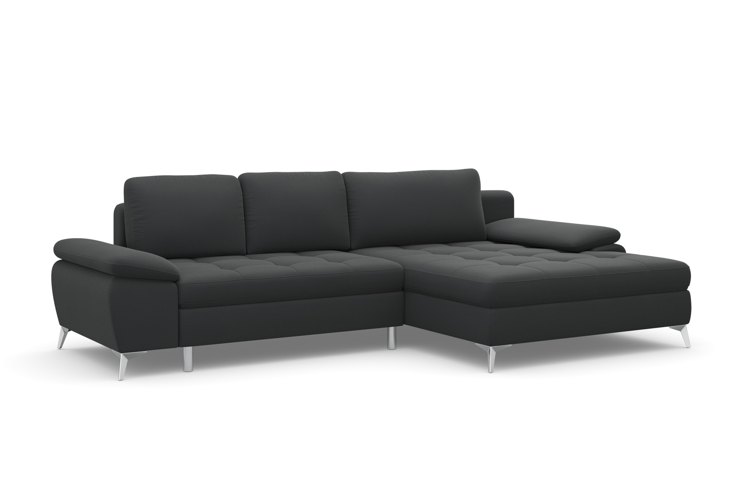 sit&more Ecksofa »Latigo L-Form«, mit Mega-Recamiere, wahlweise mit Bettfunktion und Bettkasten