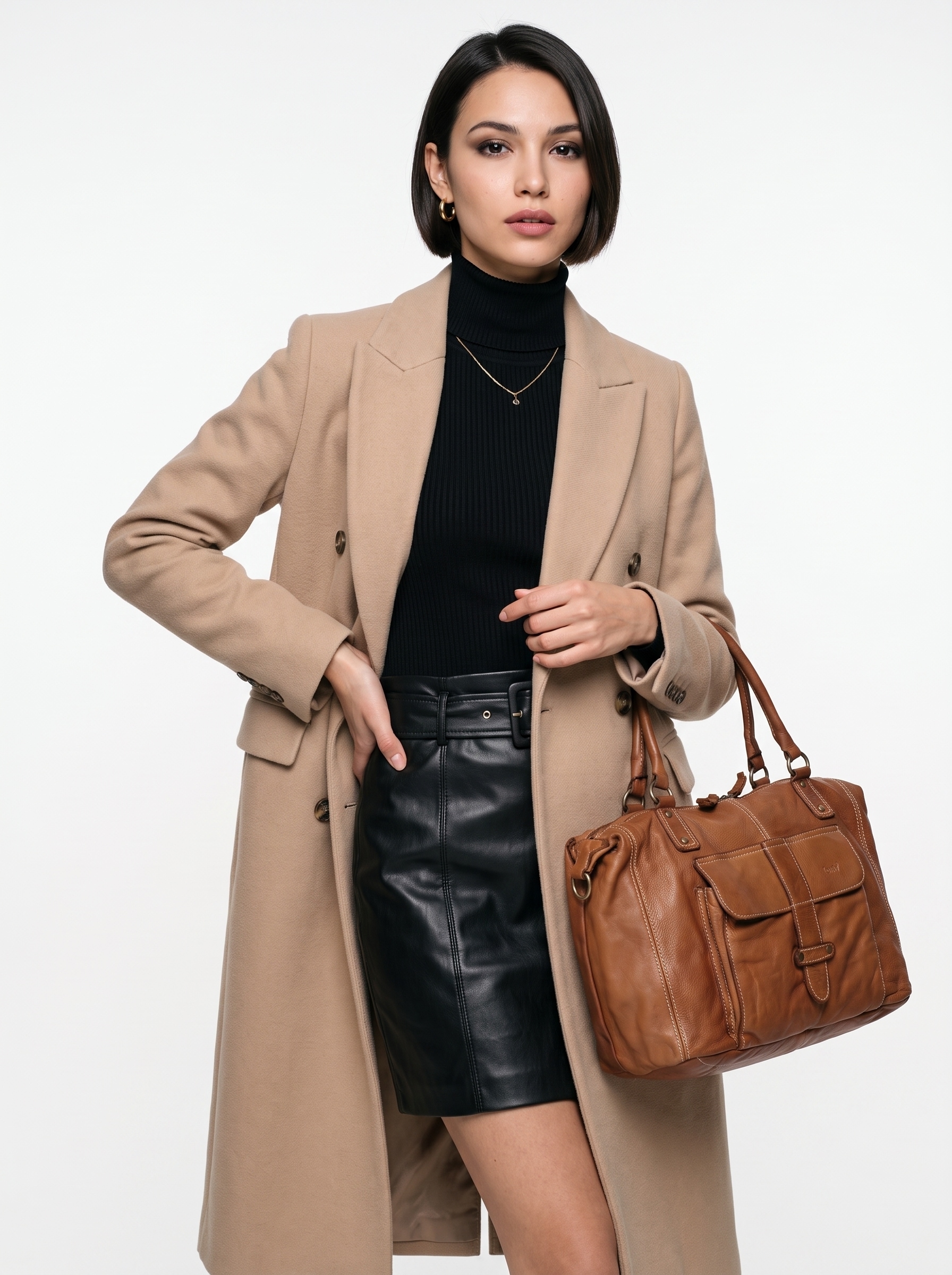 forty° Shopper »FORTY° Damen echt Leder, Made in Italy« echt Leder, Made in Italy
