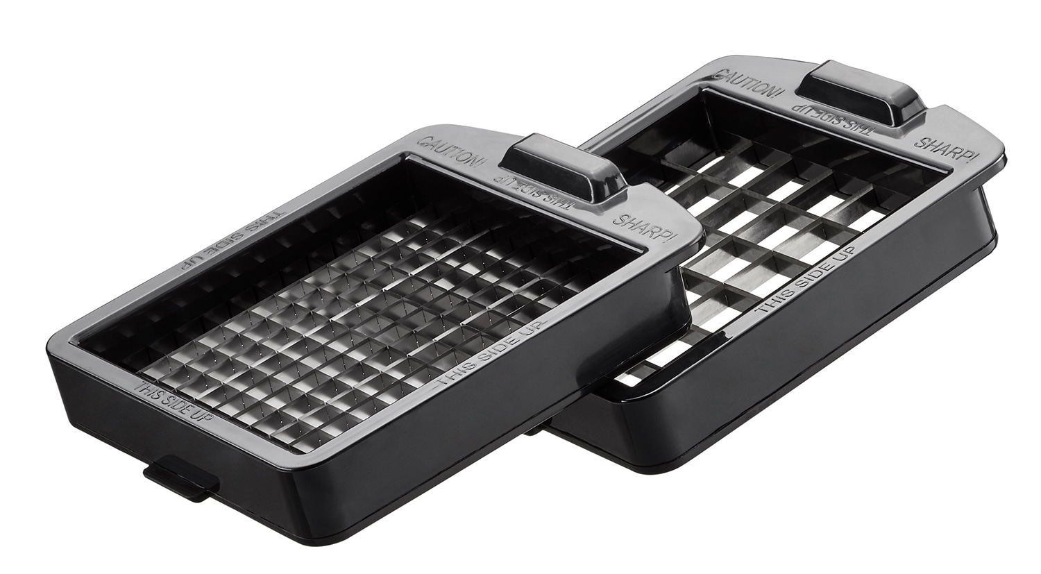 GEFU Zerkleinerer »Würfel- und Stifteschneider + 3 Schneidgitter« Aufbewahrungsdeckel und Reinigungskamm inklusive