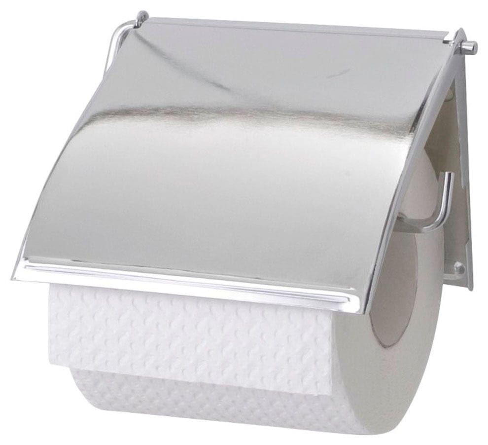 WENKO Toilettenpapierhalter »Cover«, Chrom, mit geschlossener Form