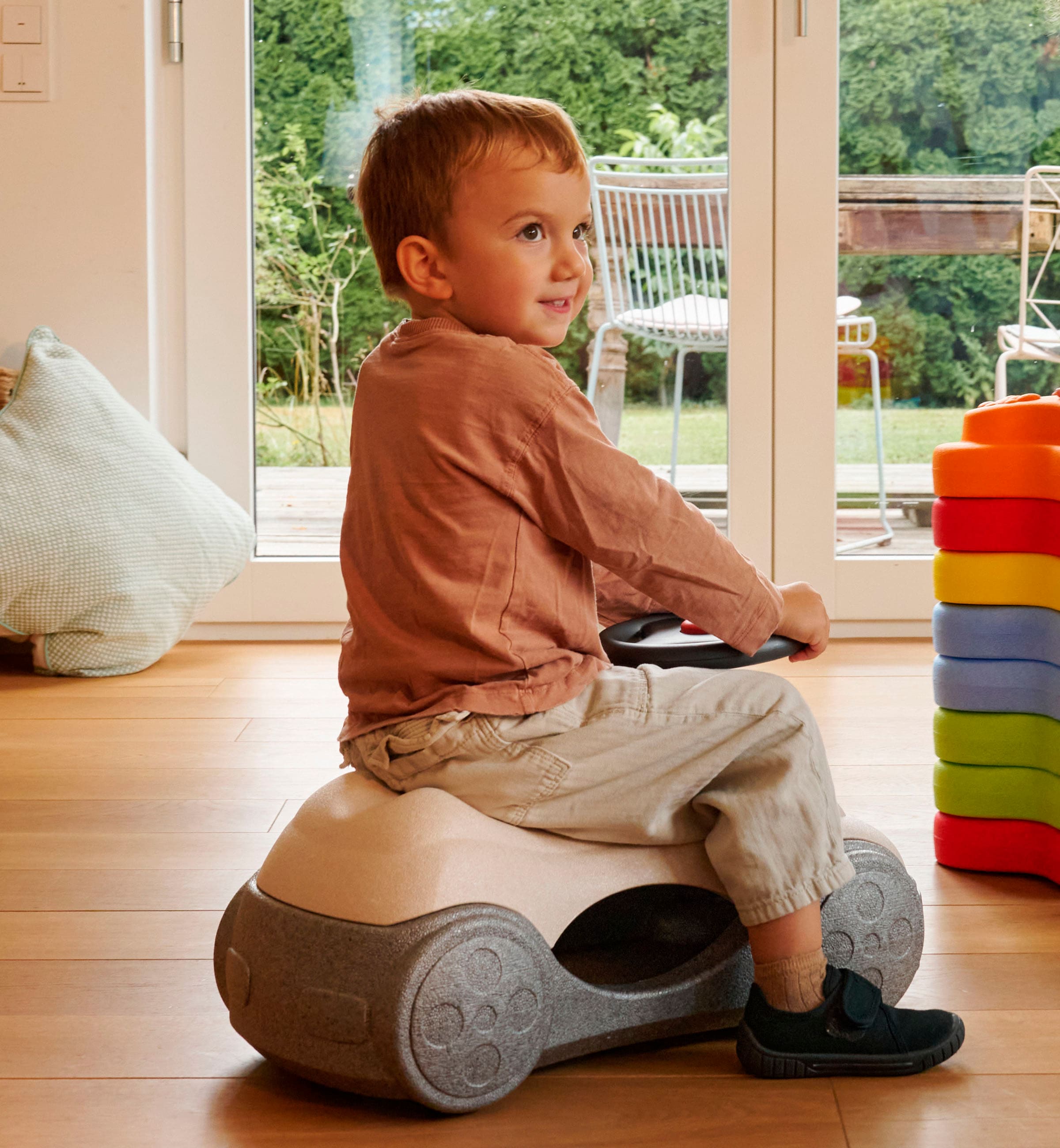 BIG Rutscherauto »BIG Heppy Car«, Kübelrutscher, Babyrutscher, Babyrollbrett, Caster-Board
