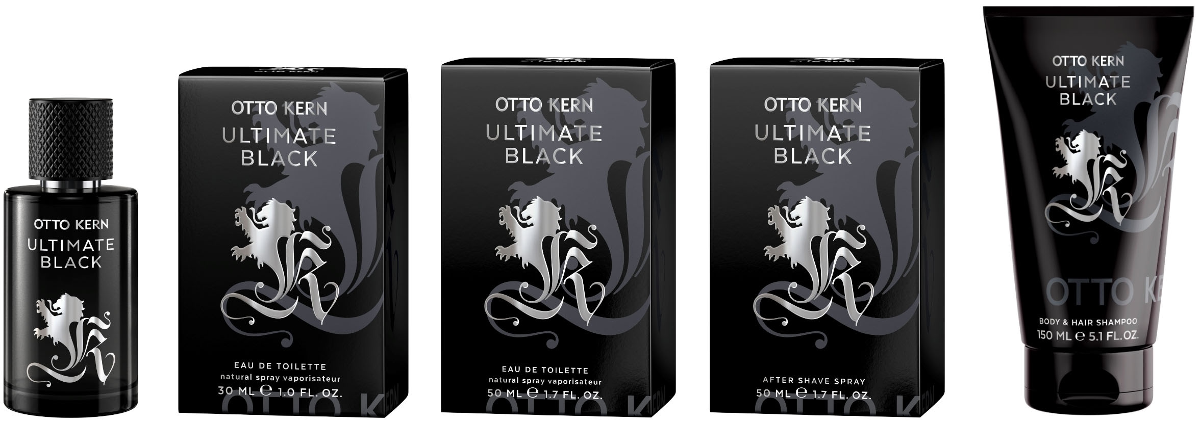 Otto Kern Eau de Toilette »Ultimate Black«, (Packung, 1 tlg.)