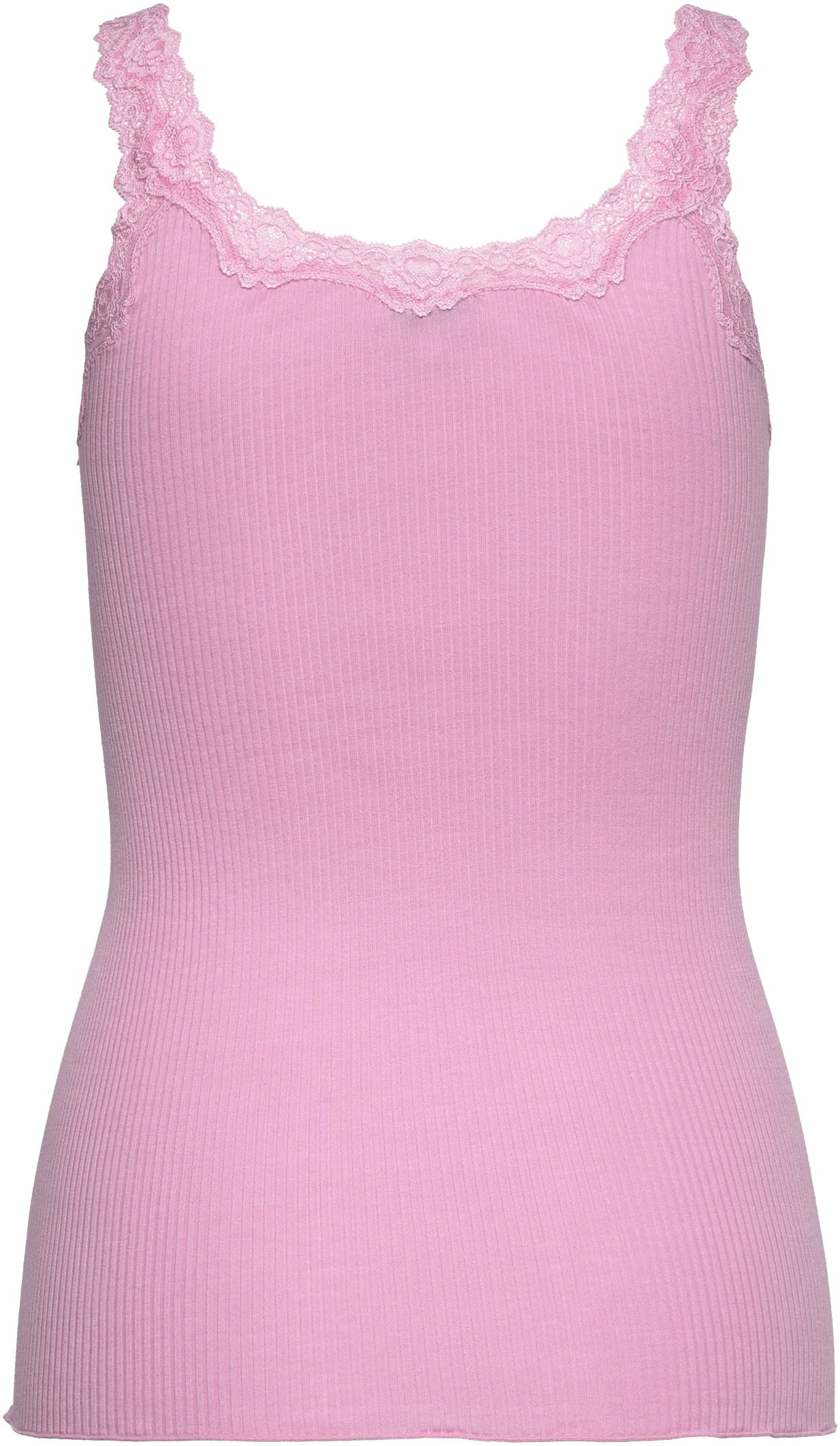 rosemunde Tanktop »Babette Silk Top«, wunderschöner, umgedrehter Vintage-Spitzenbesatz