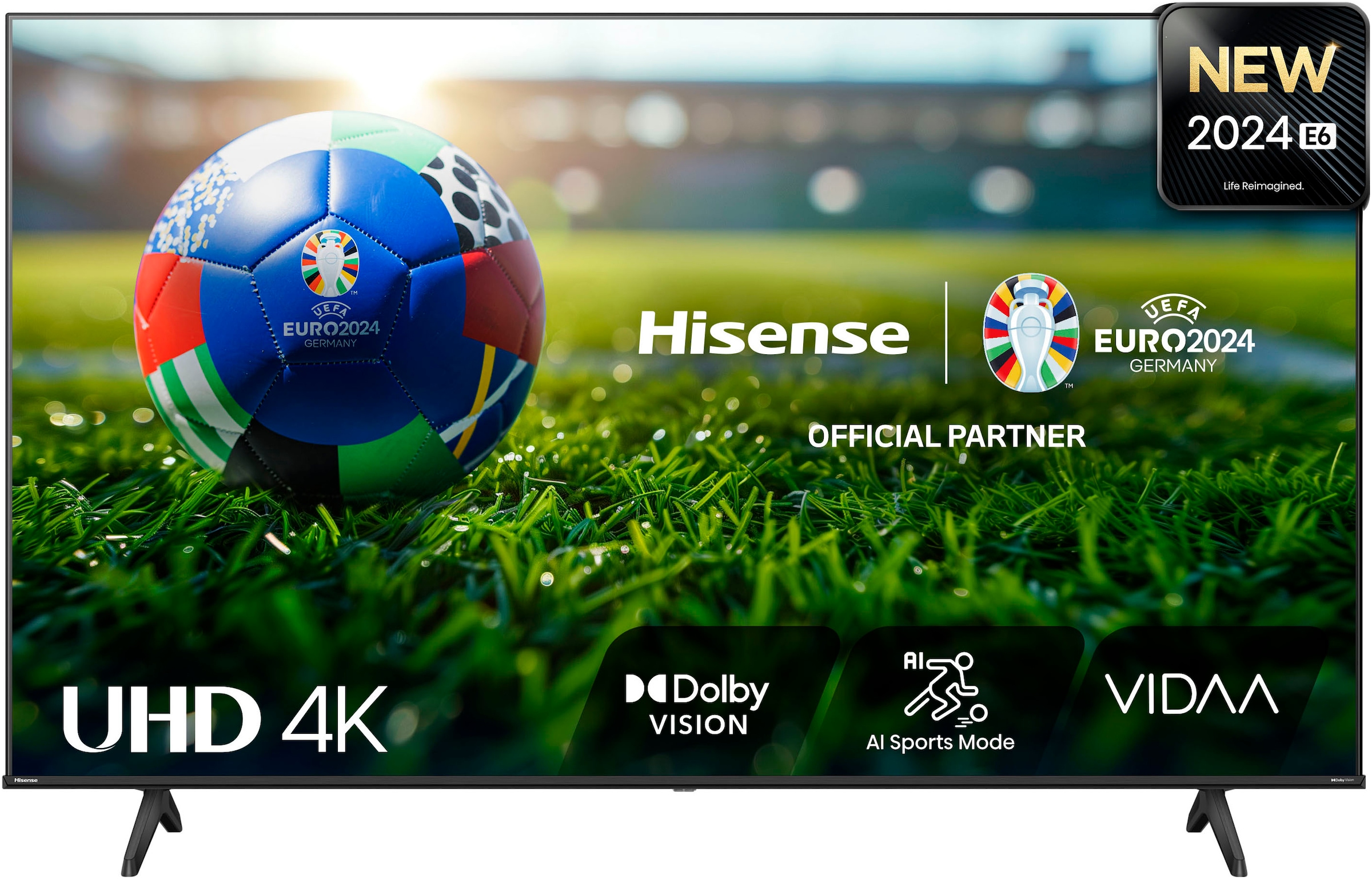 Hisense DLED-Fernseher, 139 cm/55 Zoll, 4K Ultra HD, Smart-TV
