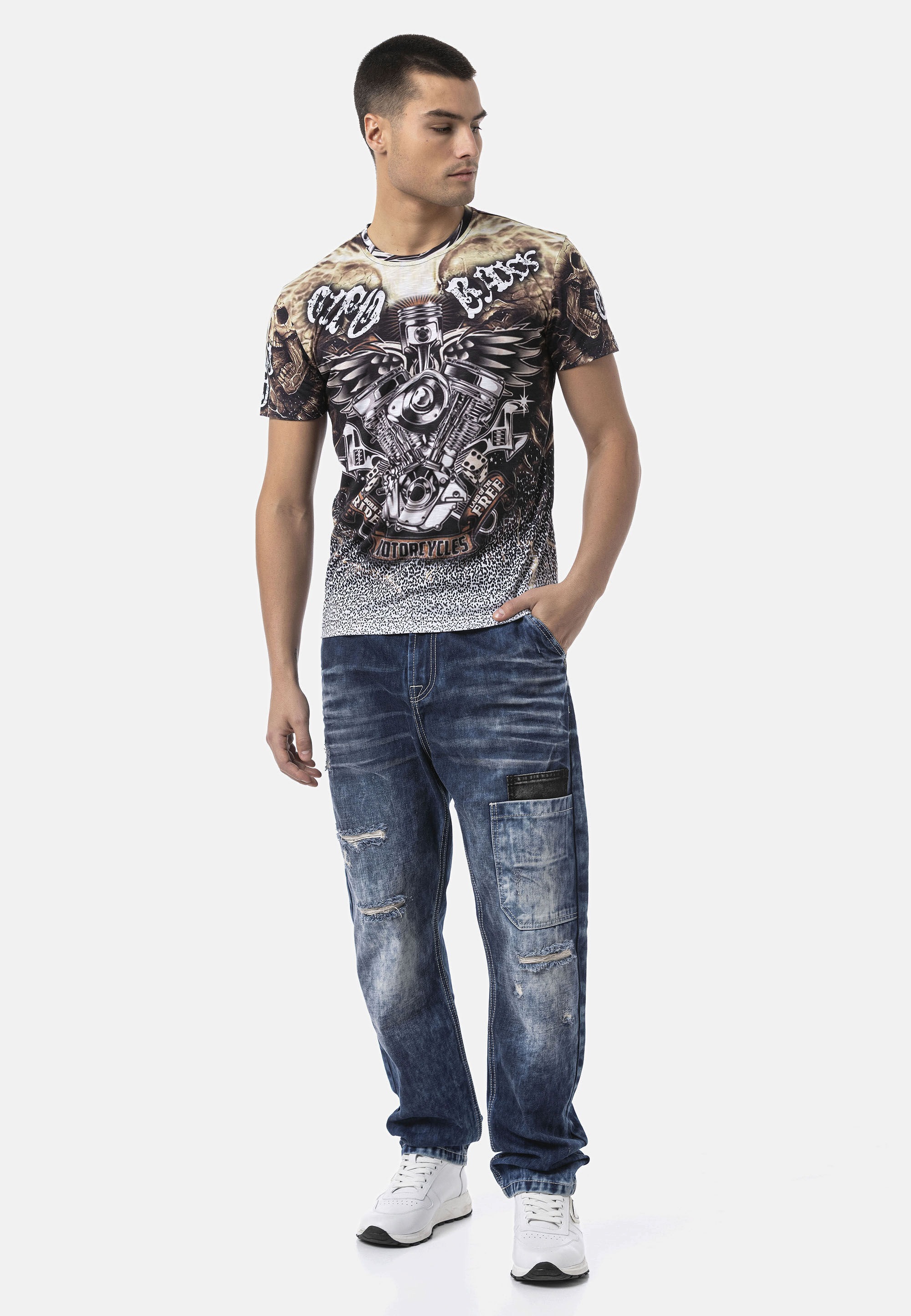 Cipo & Baxx Relax-fit-Jeans »Cipo & Baxx Jeanshose CD907«