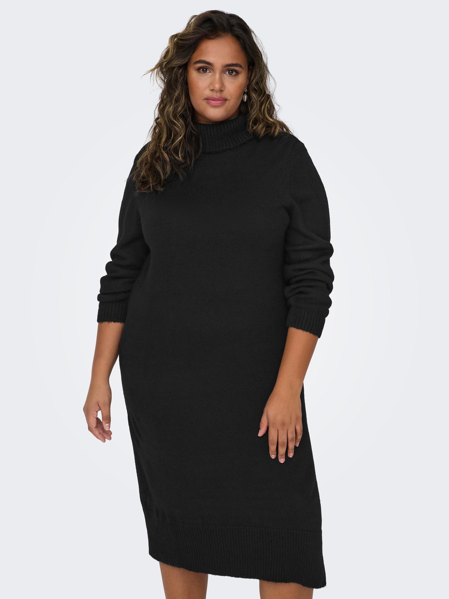 ONLY CARMAKOMA Strickkleid »CARBRANDIE L/S ROLL NECK DRESS KNT NOOS«