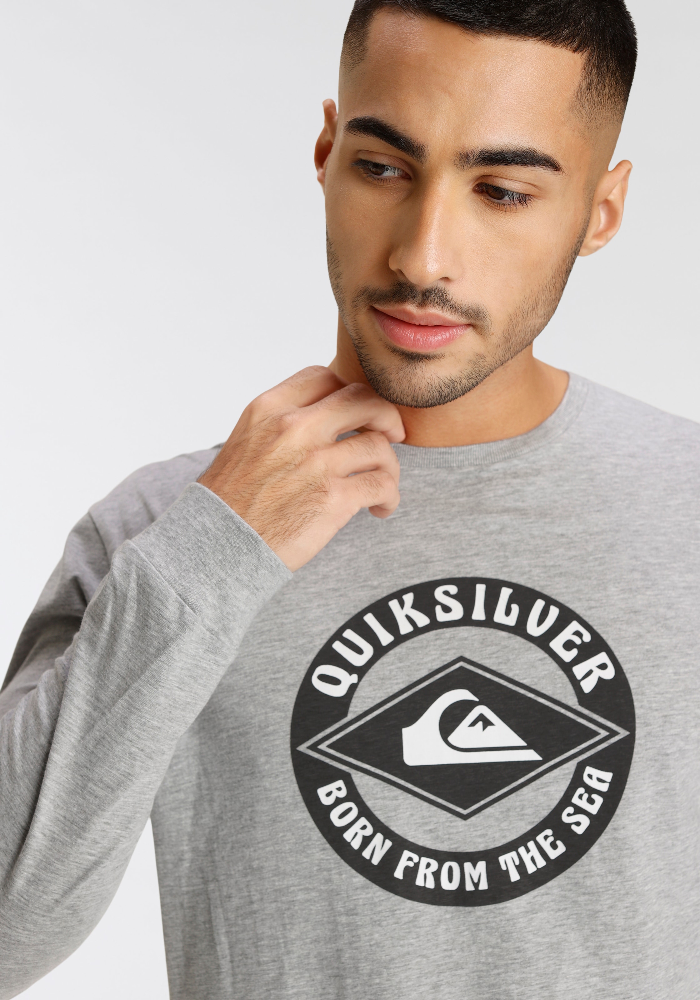 Langarmshirt mit tlg.) Quiksilver OTTO (Packung, 2 »Herren Doppelpack Logodruck«, shoppen bei online