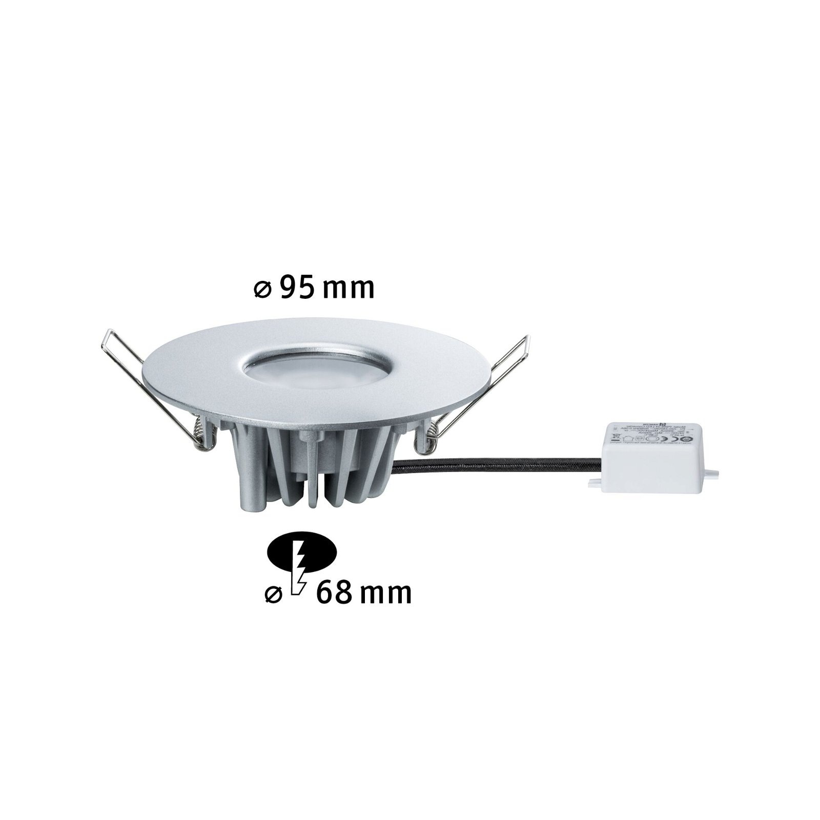 Paulmann LED Einbauleuchte »House Außeneinbauleuchte 3000K 4,4W 410lm 230V Silber Metall, Acryl«, 1 flammig, IP44