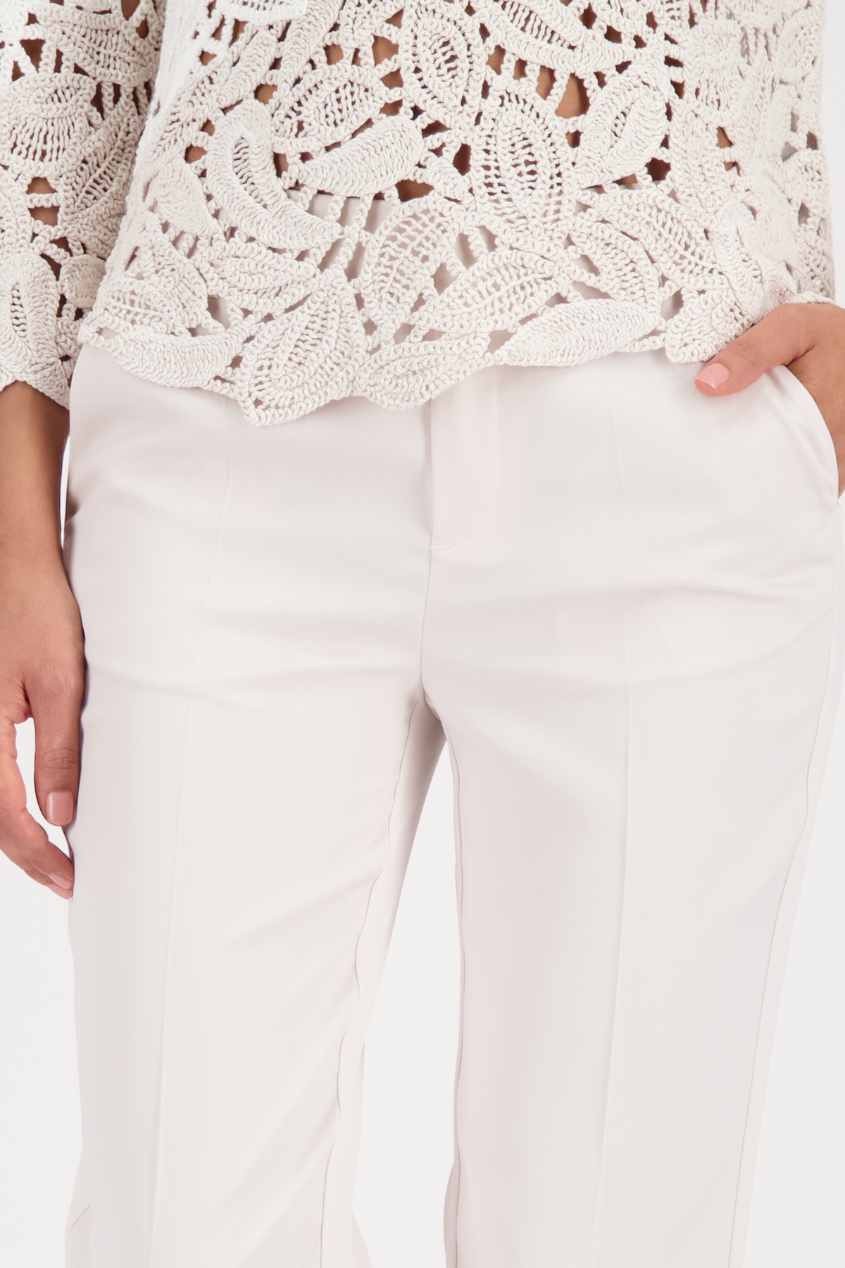 Monari Bügelfaltenhose »Hose Satin70cm«  Regular fit mit Bügelfalten