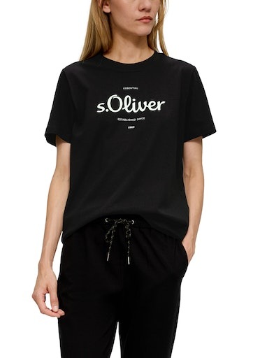 Shop im Online T-Shirt, vorne s.Oliver mit Logodruck OTTO
