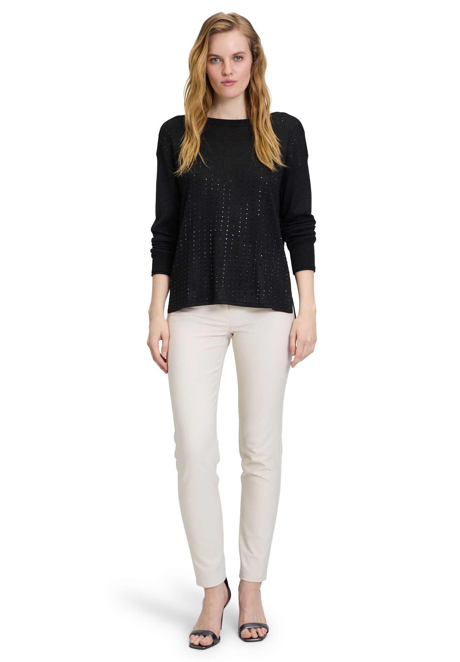 Betty Barclay Rundhalspullover »Feinstrickpullover mit Strass«