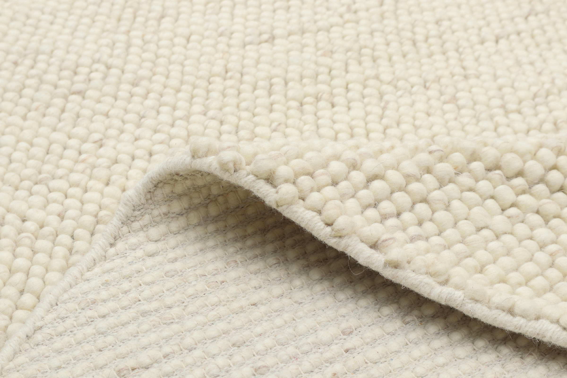 LeGer Home by Lena Gercke Teppich »Ainhoa, handgewebt, Wolle« rund 12 mm Höhe Teppich, Wohnzimmer, Schlafzimmer, Esszimmer