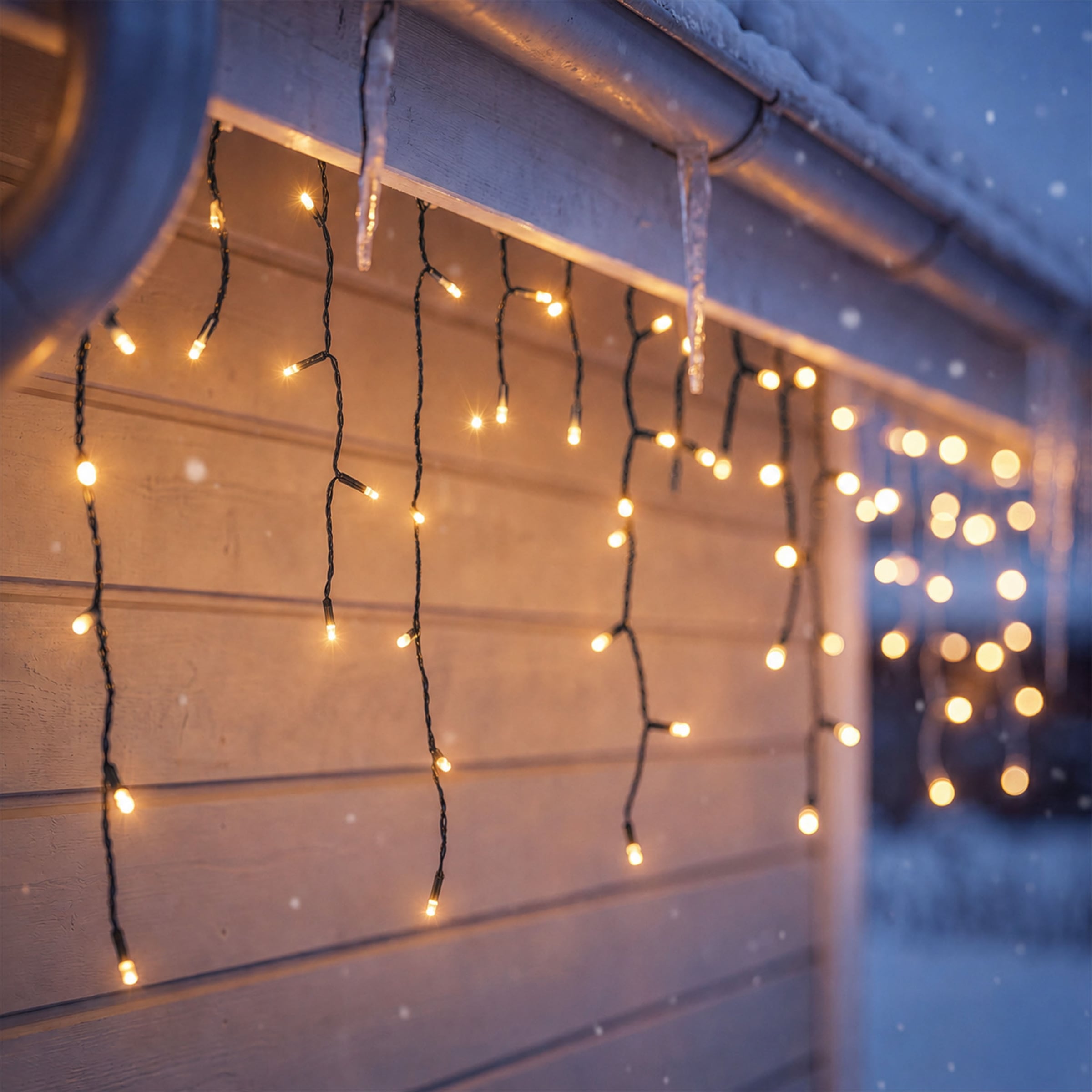 OTTO home LED-Lichterkette »in 3/6/12/18 u. 24 m Länge, Outdoor Indoor, Lichtfunktionen, Garten« warmweiß, 8 Modi, 6/18h Timer, schwarz o. weiß, außen, innen