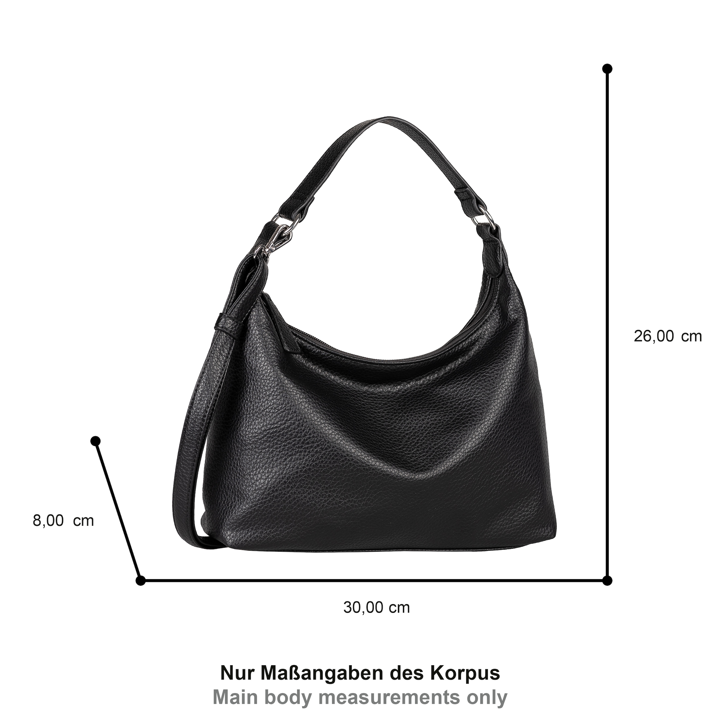 TOM TAILOR Hobo »Xia« Damen Umhängetasche, Handtasche in klarem Design