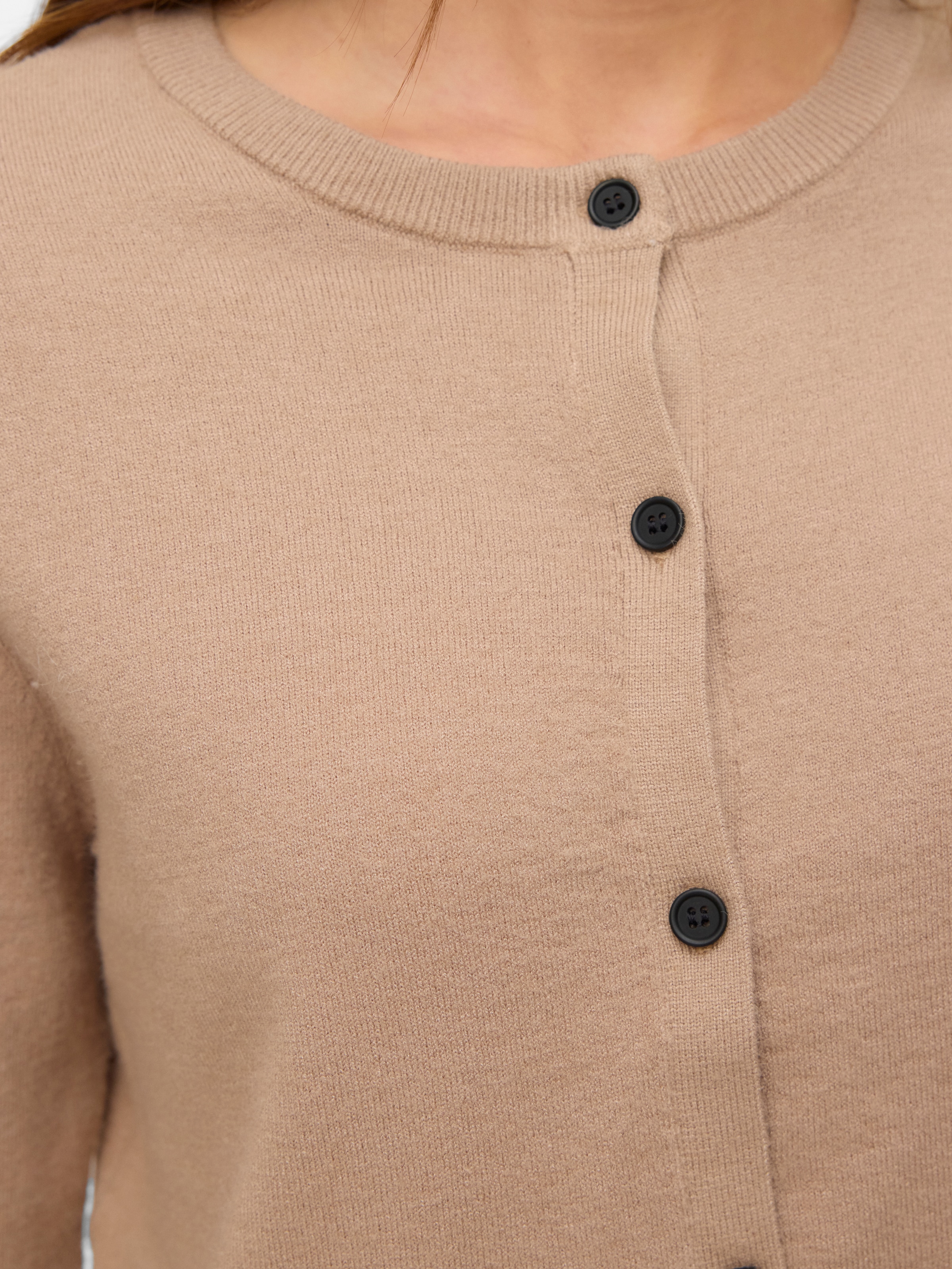 Vero Moda Strickjacke »VMVICKY LS O-NECK BUTTON CARDIGAN NOOS«