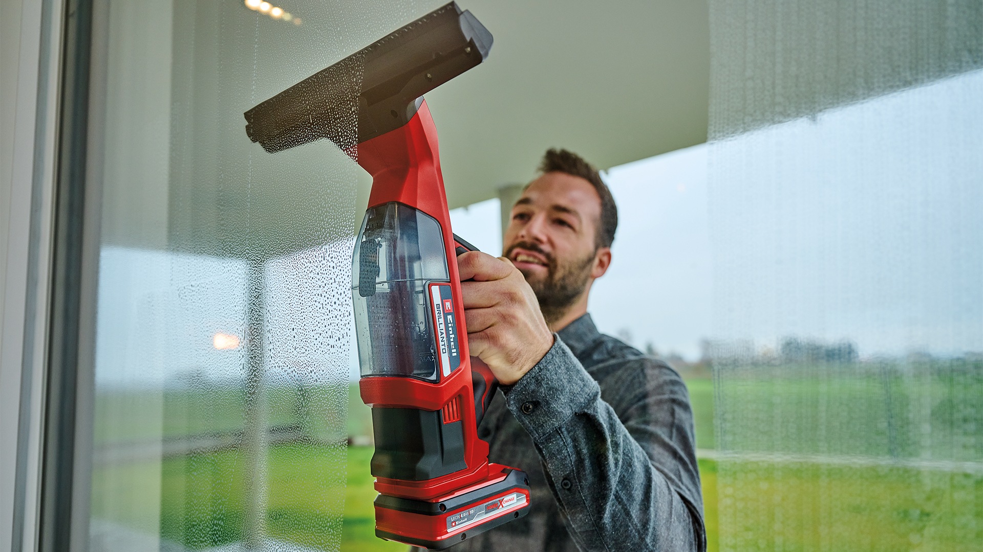 Einhell Akku-Fensterreiniger »»BRILLANTO - Set«  (1x2,5Ah)« mit Akku