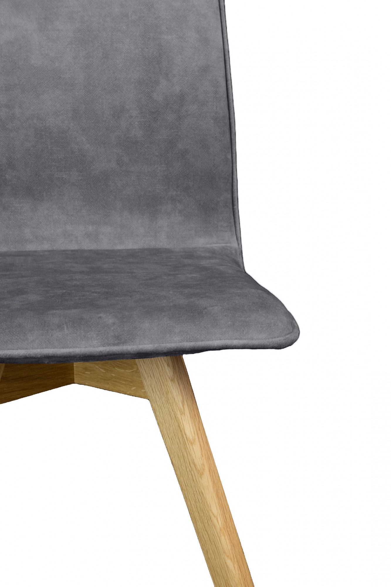 andas Esszimmerstuhl »Rania« (Set) 2 Stk. Samtvelours Massivholzgestell, mit Keder