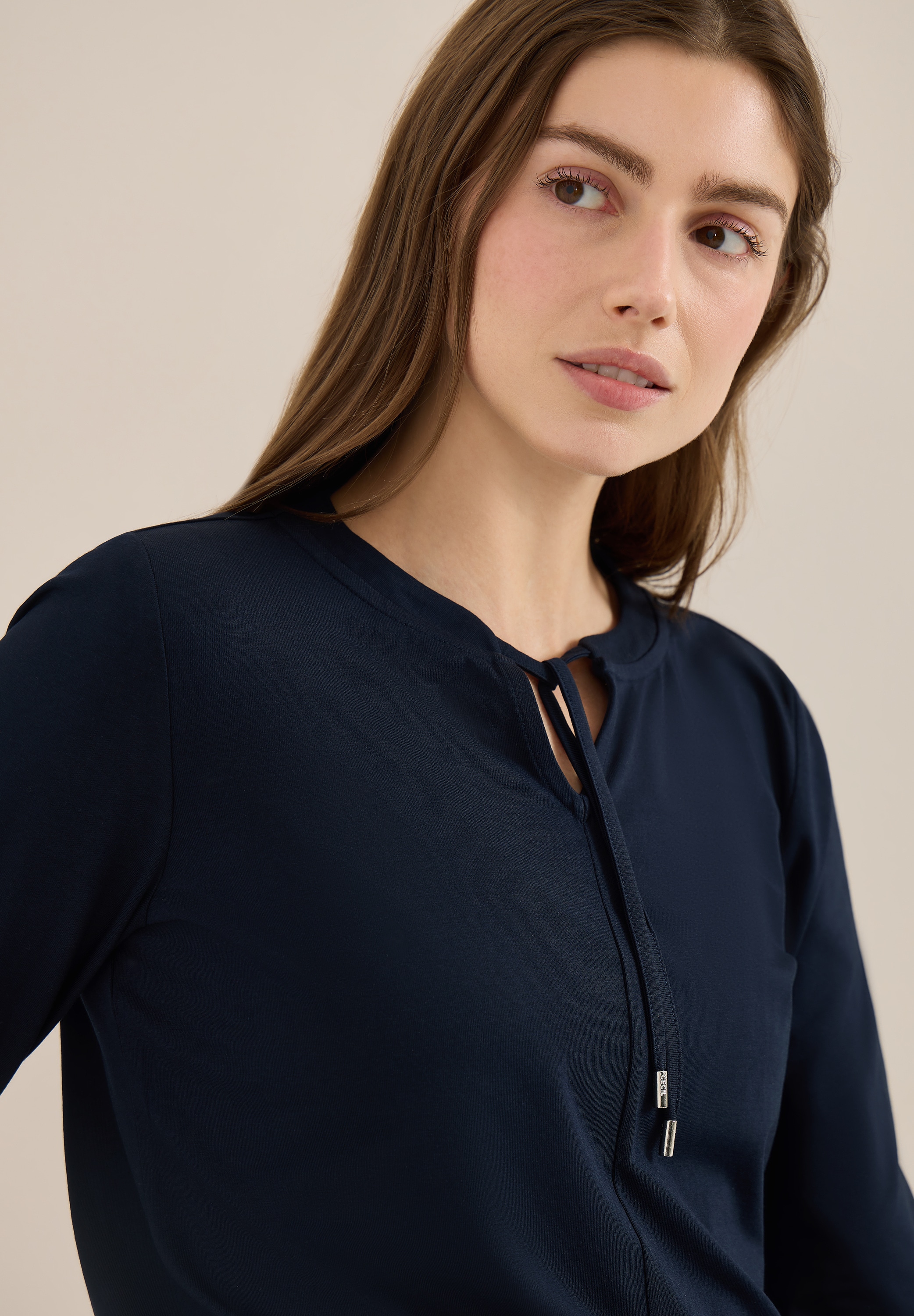 Cecil 3/4-Arm-Shirt Sommershirt  im Tunika-Look