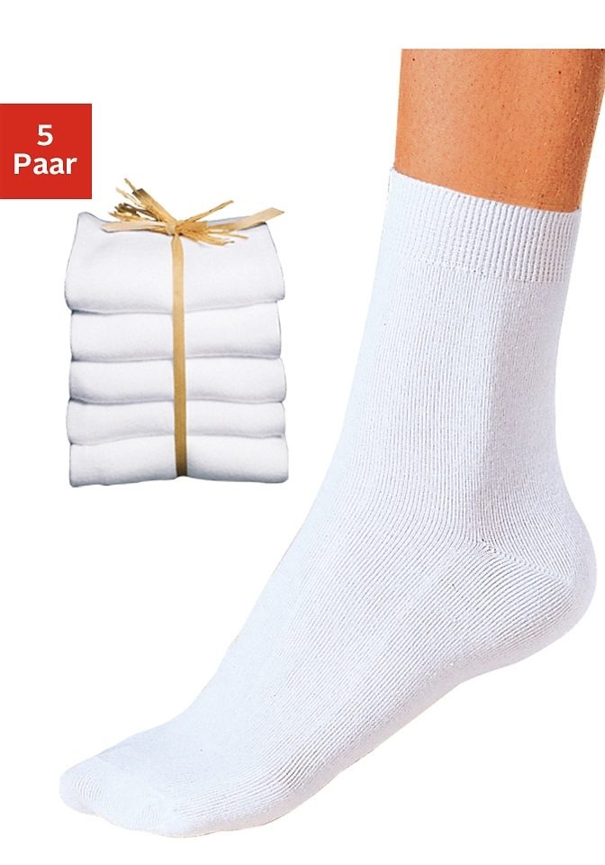 Go In Damen Basicsocken Packung in weiß, Größe 35-38