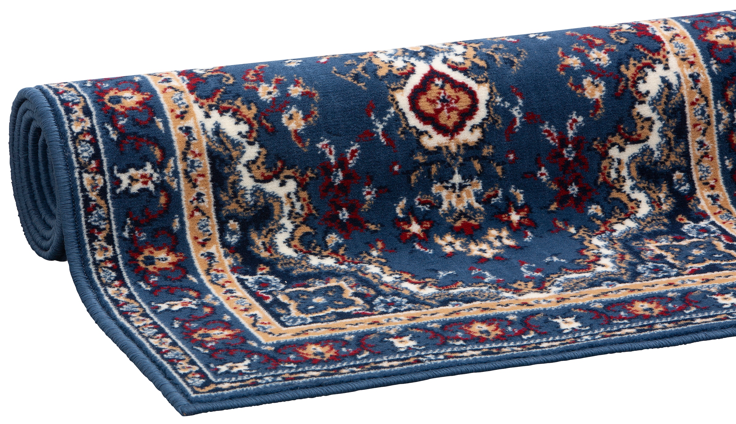 my home Läufer »Oriental, Made in Belgium«, rechteckig, 7 mm Höhe, Läufer, Brücke, Kurzflor, Orient-Optik, mit Bordüre, gewebt