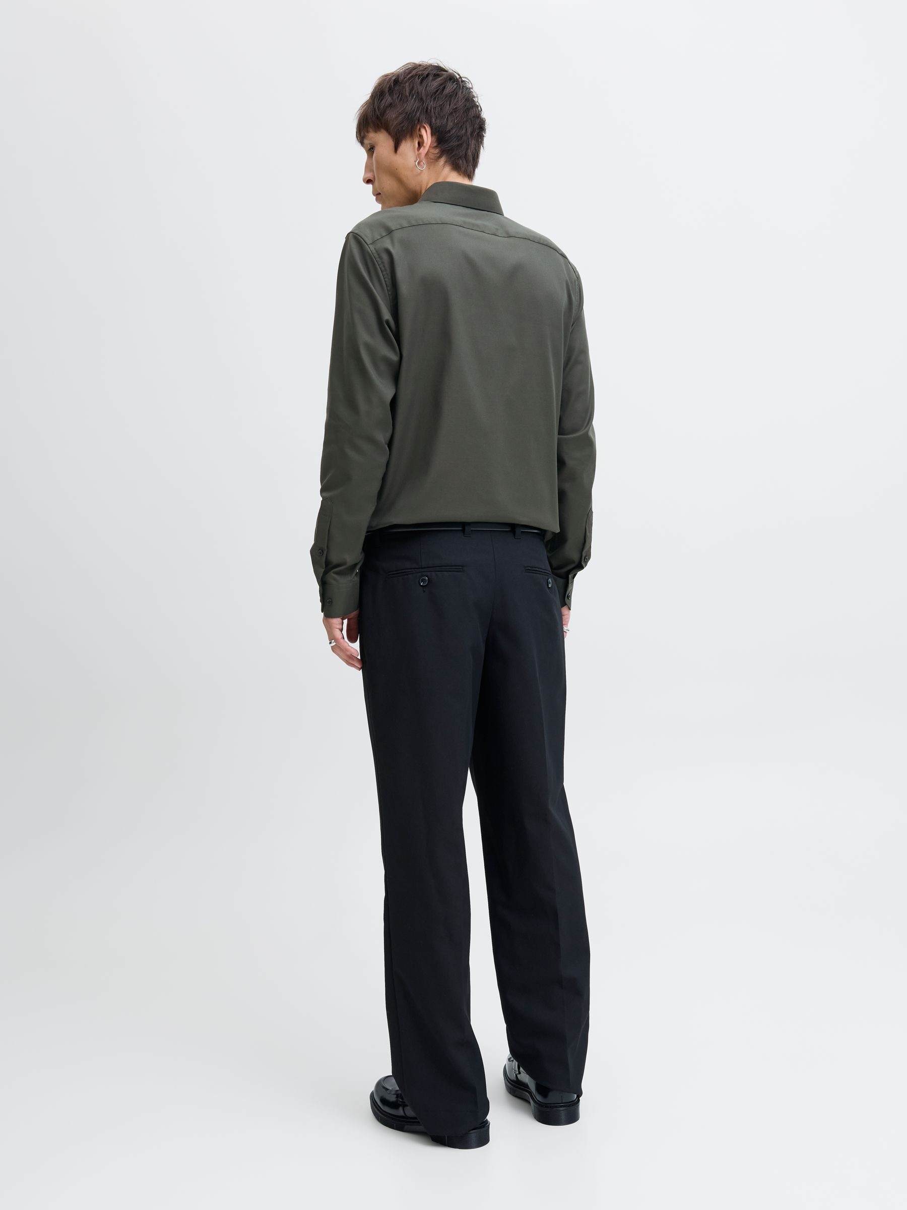 Jack & Jones Langarmhemd »JPRBLAPARKER Slim Fit Hemd, atmungsaktiv, ideal für den Alltag«, unifarben, modisch, slim fit, Baumwolle, Hemdkragen