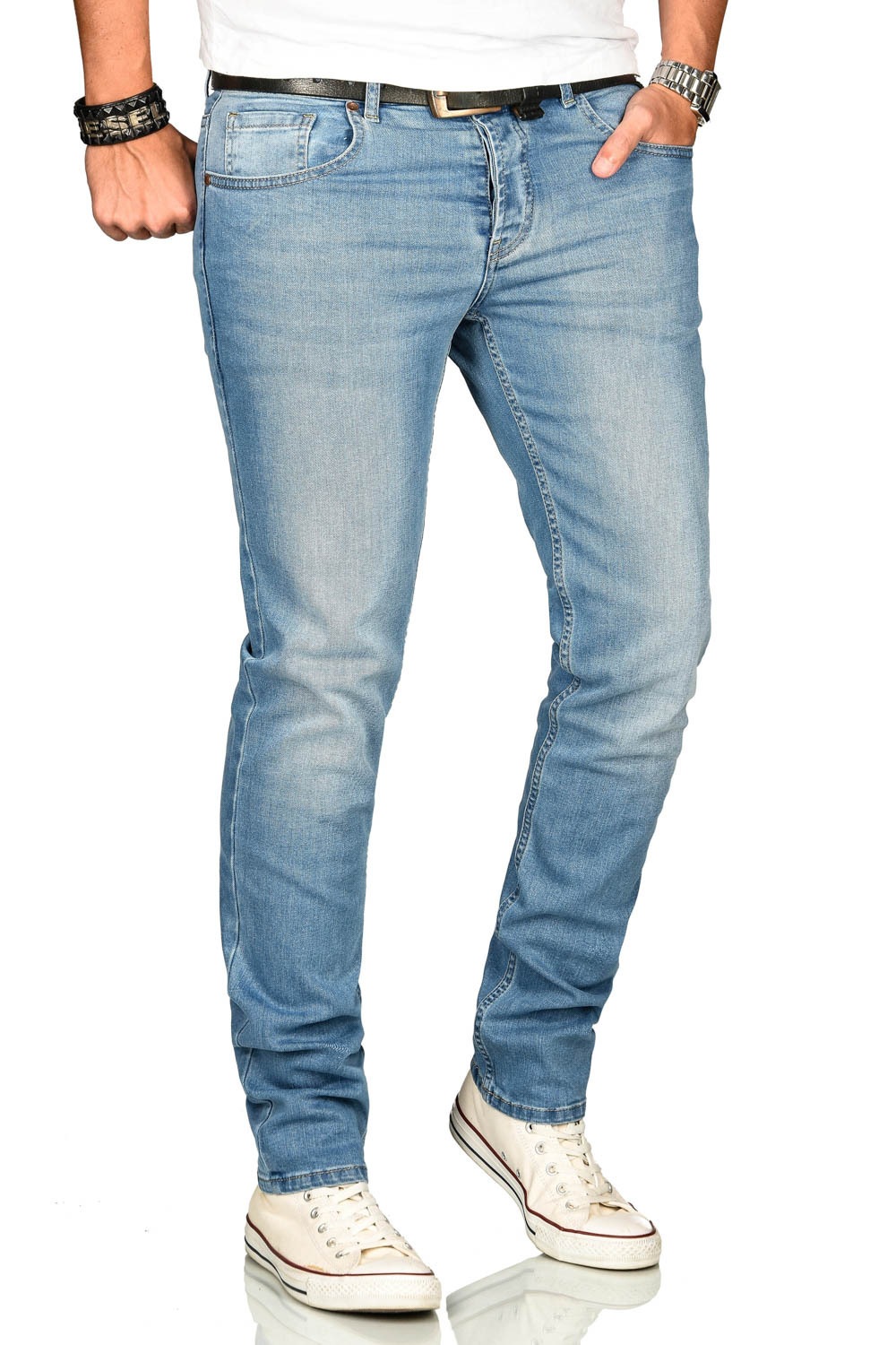 Alessandro Salvarini Stretch-Jeans »A. Salvarini Herren Jeans Blau Multi AS170-AS174«