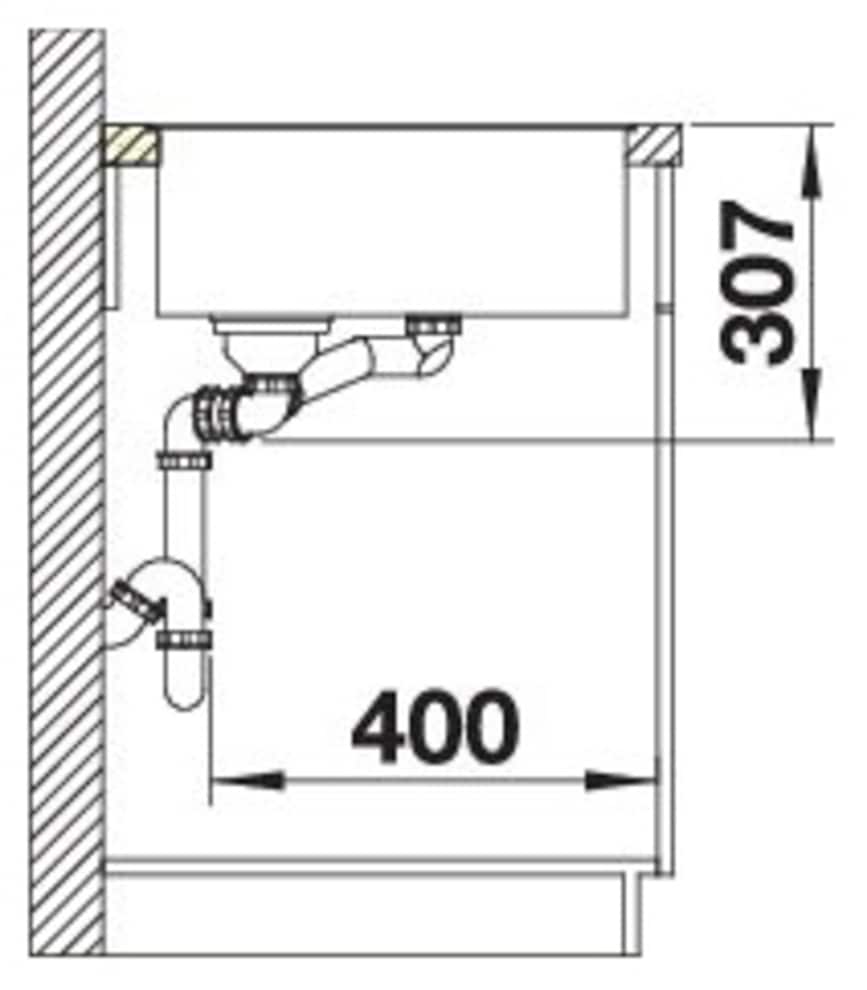 Blanco Granitspüle »AXIA III 6 S-F« 1 Stk. tlg. inklusive Esche-Compound-Brückenschneidebrett und Multifunktionsschale