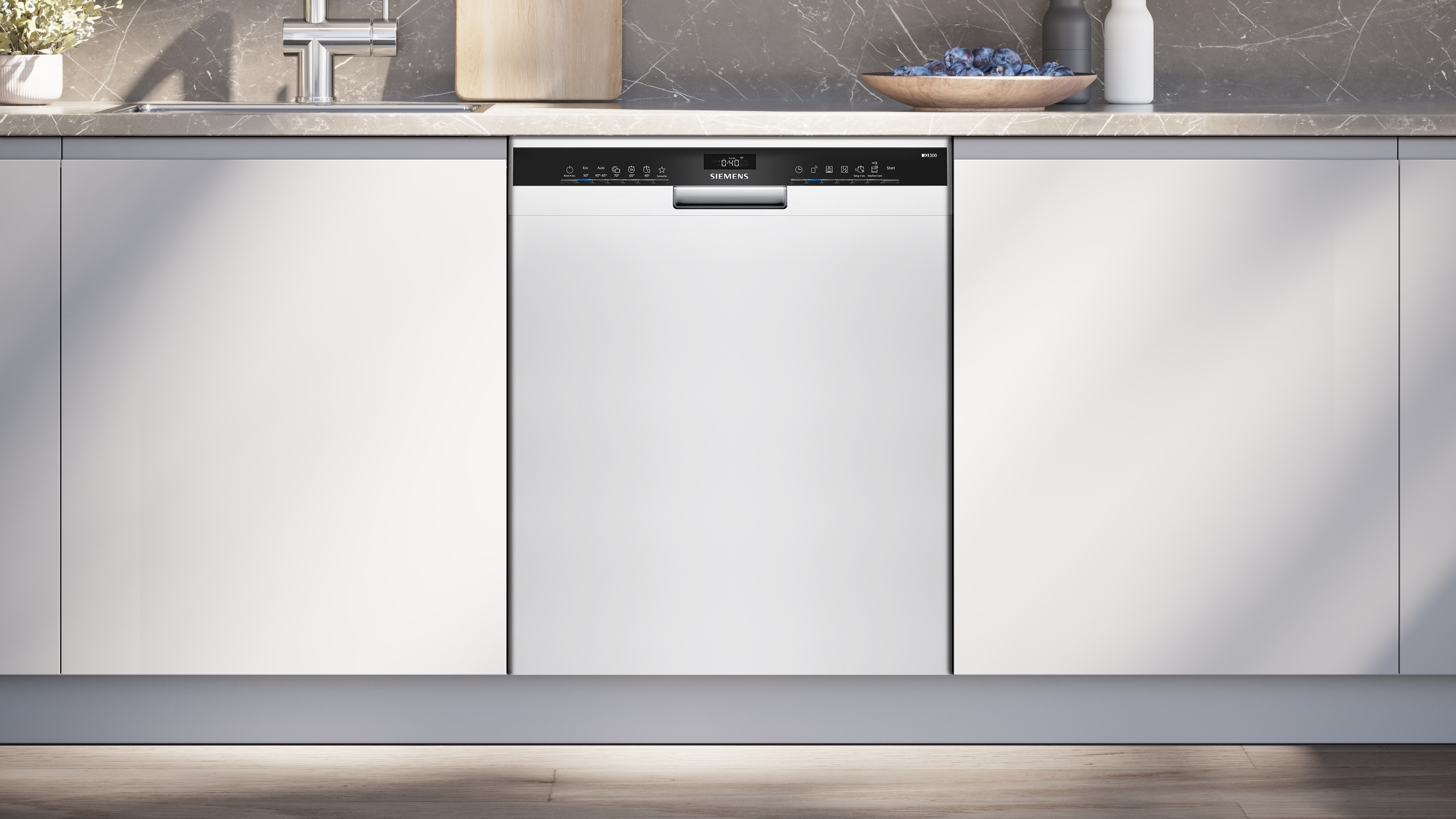 SIEMENS Unterbaugeschirrspüler iQ300 »SN43HW03TE« 13 tlg. Maßgedecke