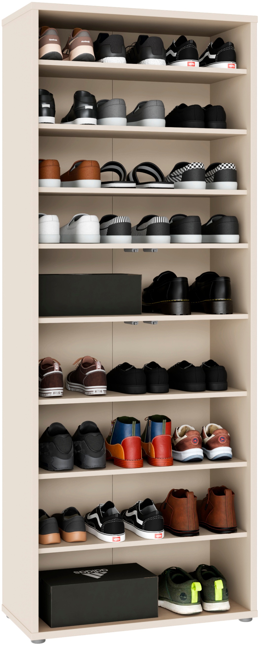 FORTE Schuhschrank »Alice Springs«, (B/H/T 74,5/191,9/34,9 cm), Stauraumschrank, Mehrzweckschrank, Breite 74,5 cm, mit 8 Böden