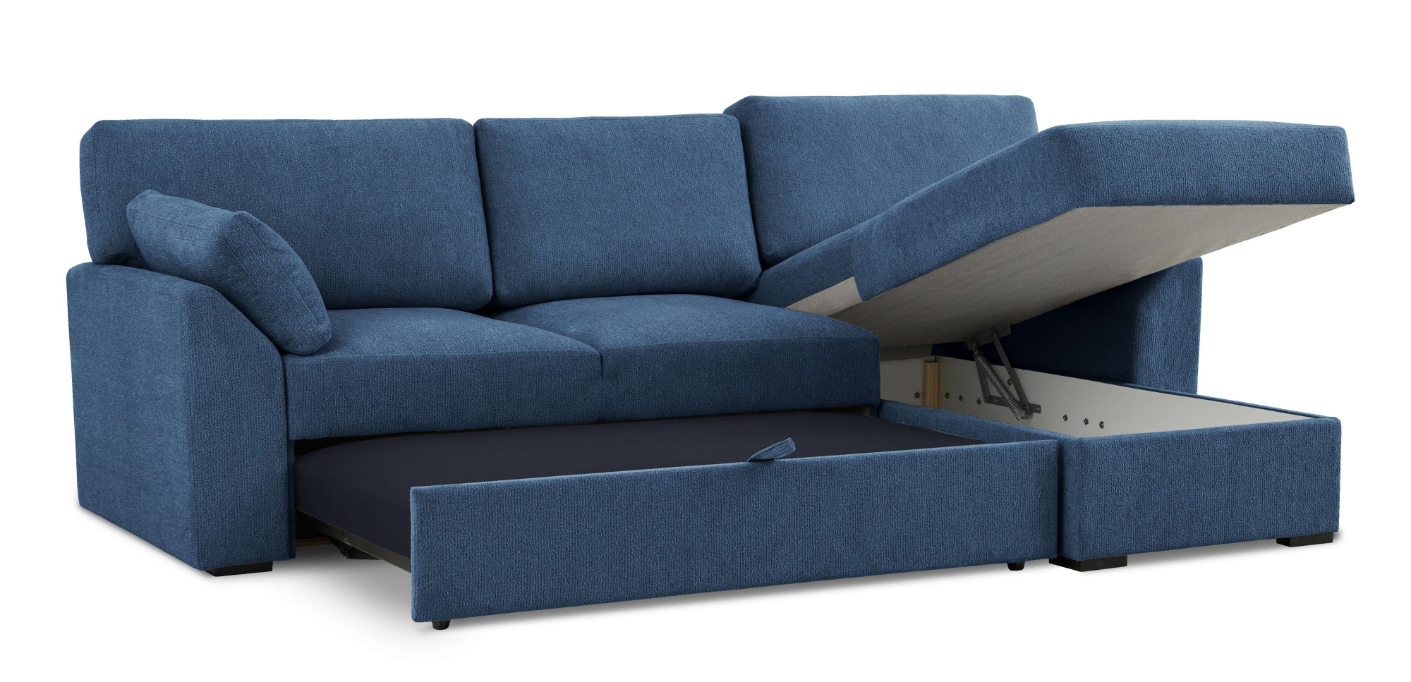 Home affaire Ecksofa »Citry«, Breite 246 cm, Chenille, Bettfunktion, Bettkasten, L-Form
