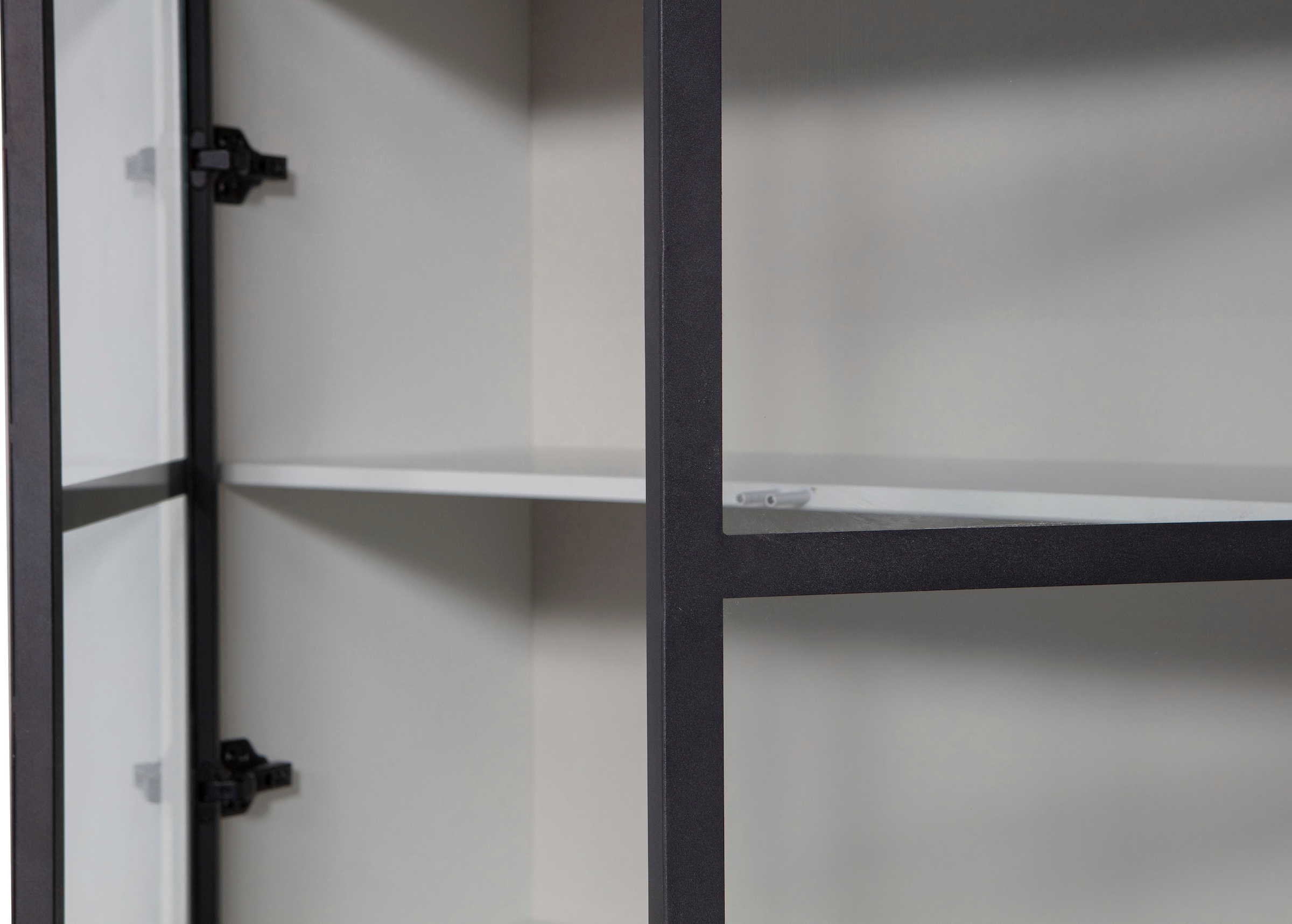 WOOOD Vitrine »Basic«, mit vier Türen, Breite 101 cm