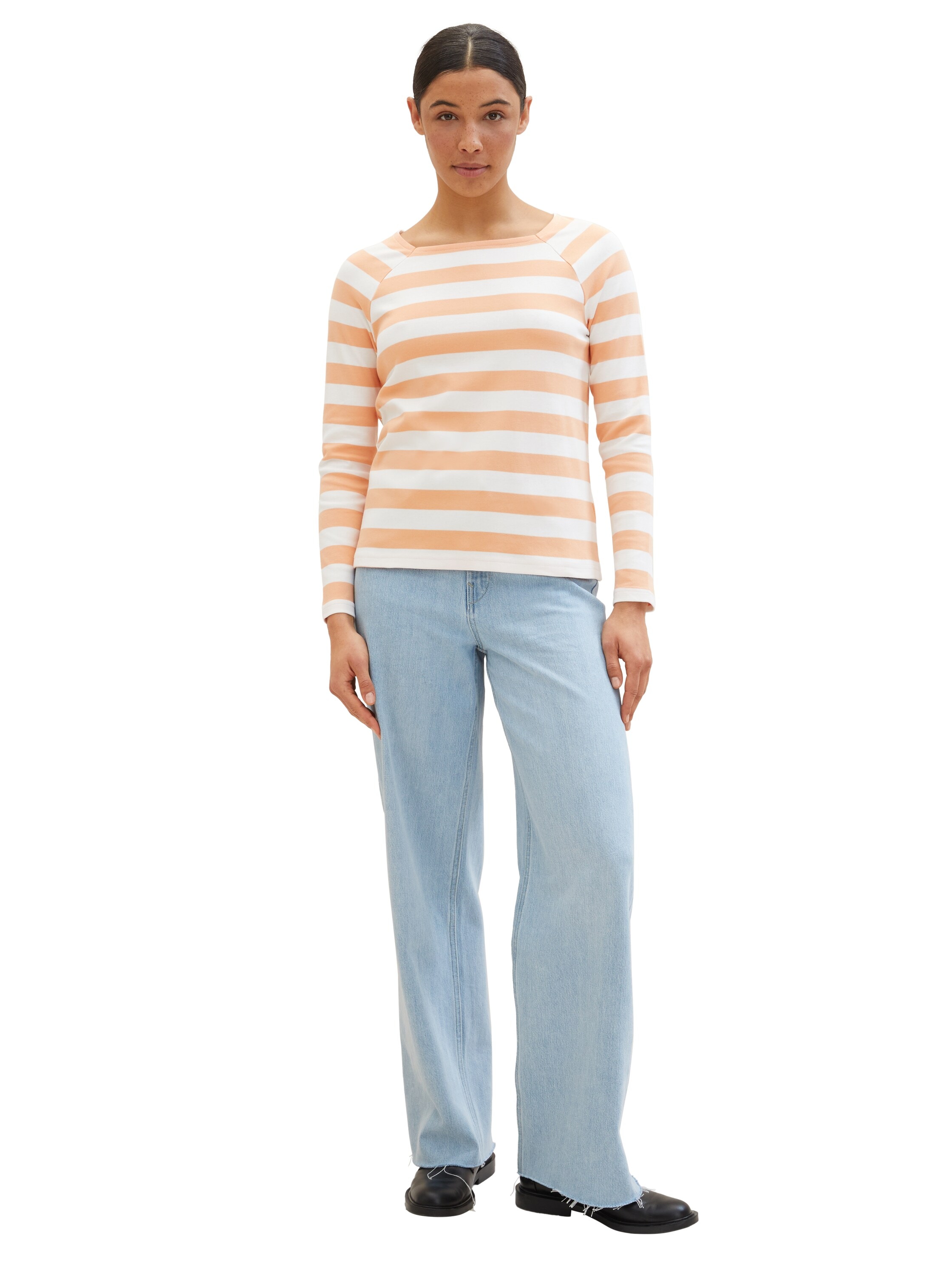 TOM TAILOR Langarmshirt, in Streifen-Optik