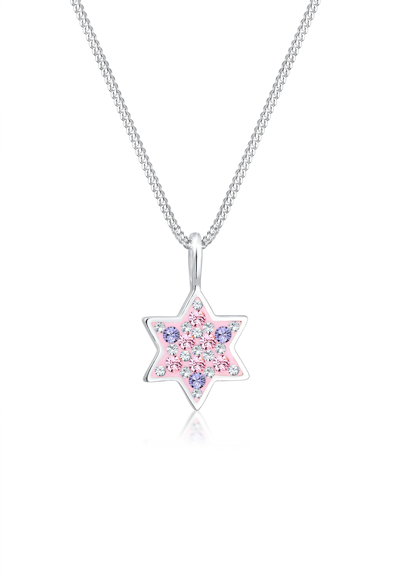 Elli Collierkettchen »Kinder Star Pastel Kristall 925 Silber«