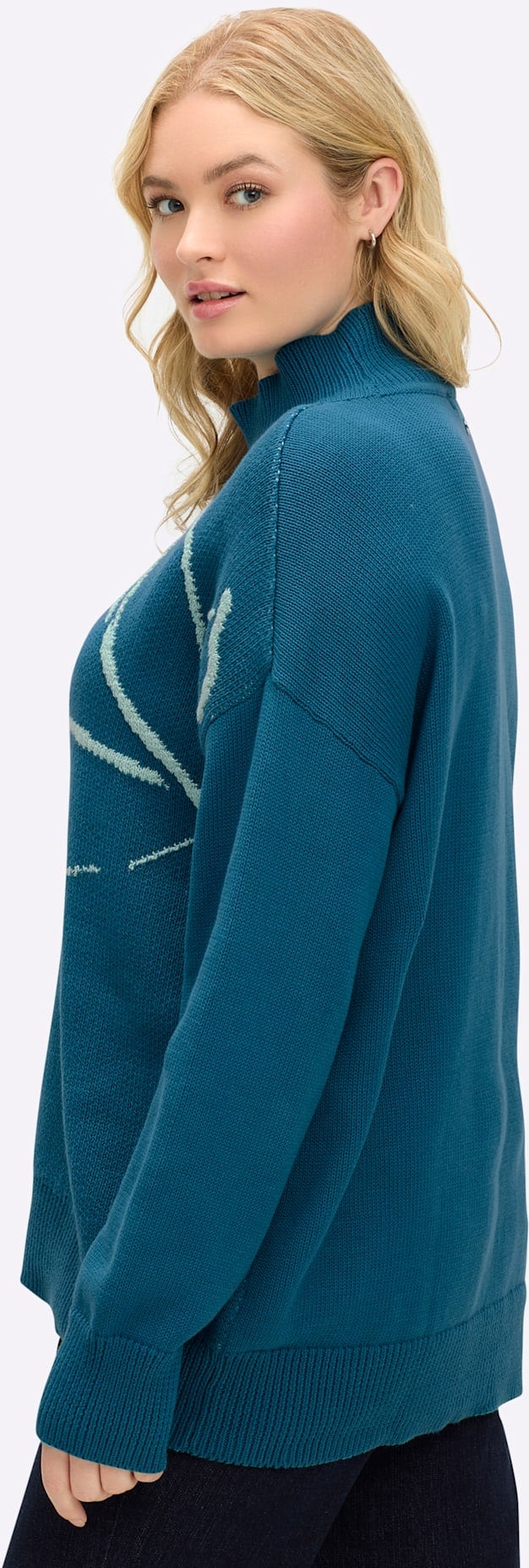 Sheego Stehkragenpullover »Pullover«