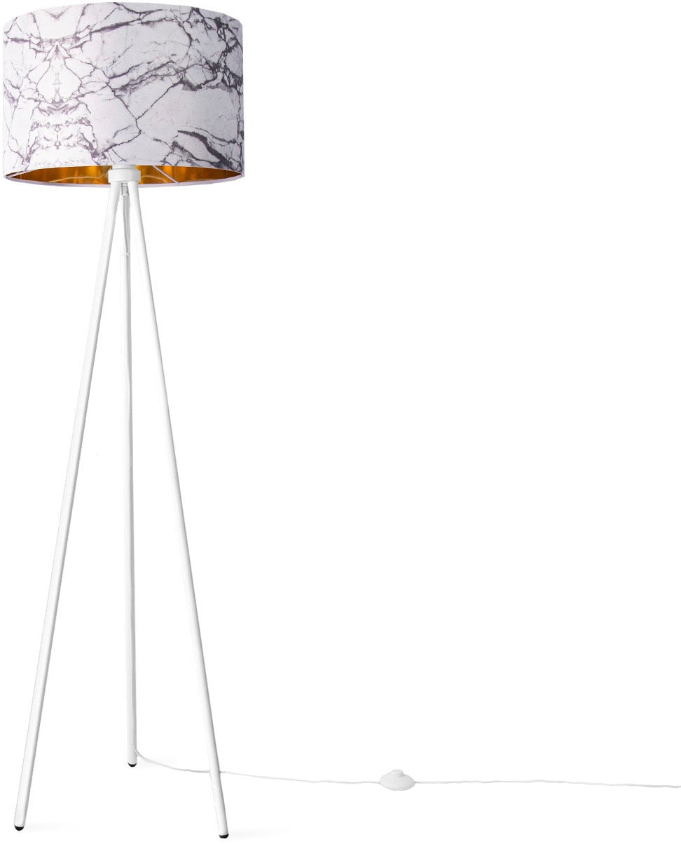 Weiß »Trina Paco Stehlampe Kraft«, Standleuchte Home Online Design Stein E27 OTTO Grau Schlafzimmer Marmor Shop im