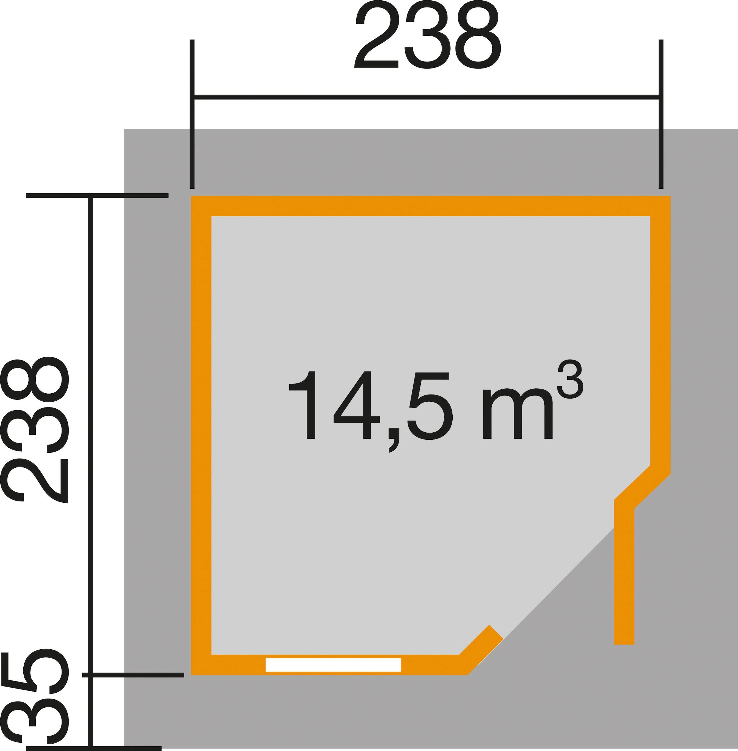 weka Gartenhaus »Designhaus 213 Plus«
