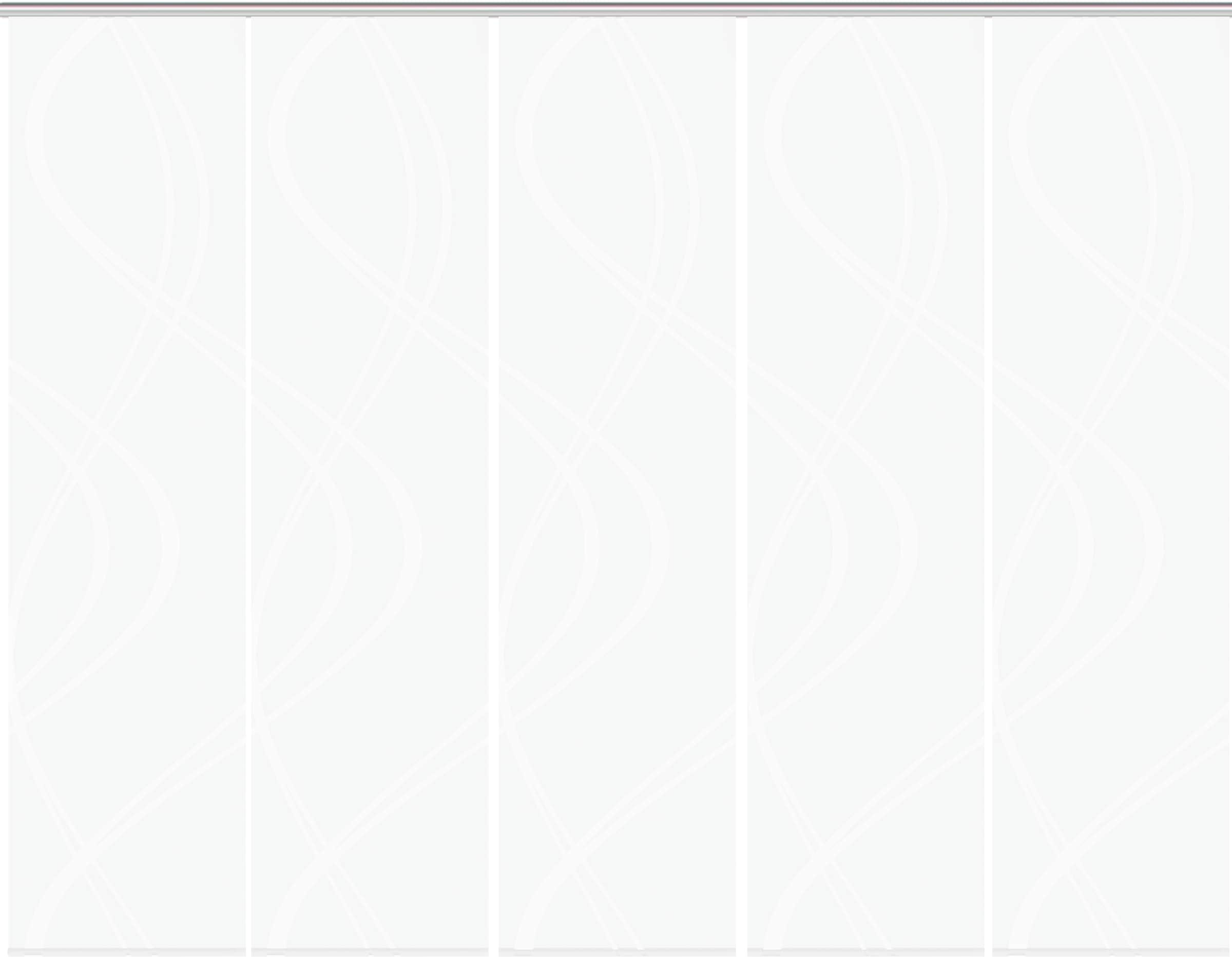 HOME WOHNIDEEN Schiebegardine »TIBERIO 5er SET« Paneelwagen 5 Stk. tlg. Schiebegardine 5er SET TIBERIO