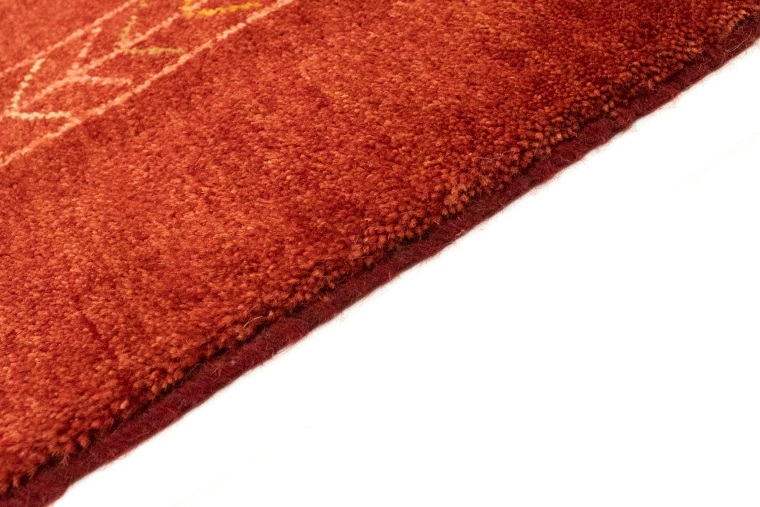 morgenland Wollteppich »Gabbeh Minimal Rosso 240 x 168 cm«, rechteckig, Unikat mit Zertifikat