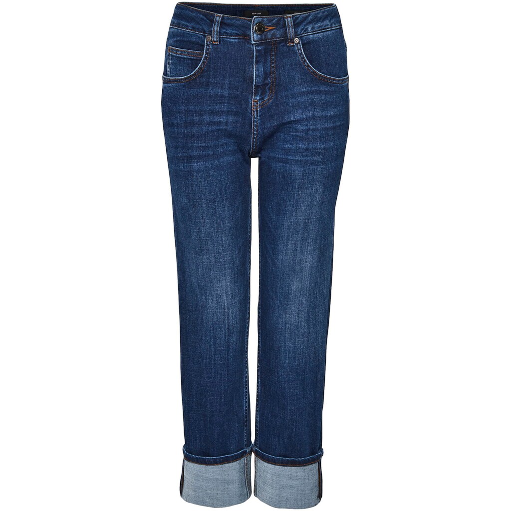 OPUS 5-Pocket-Jeans »Louna«, mit breitem Aufschlag