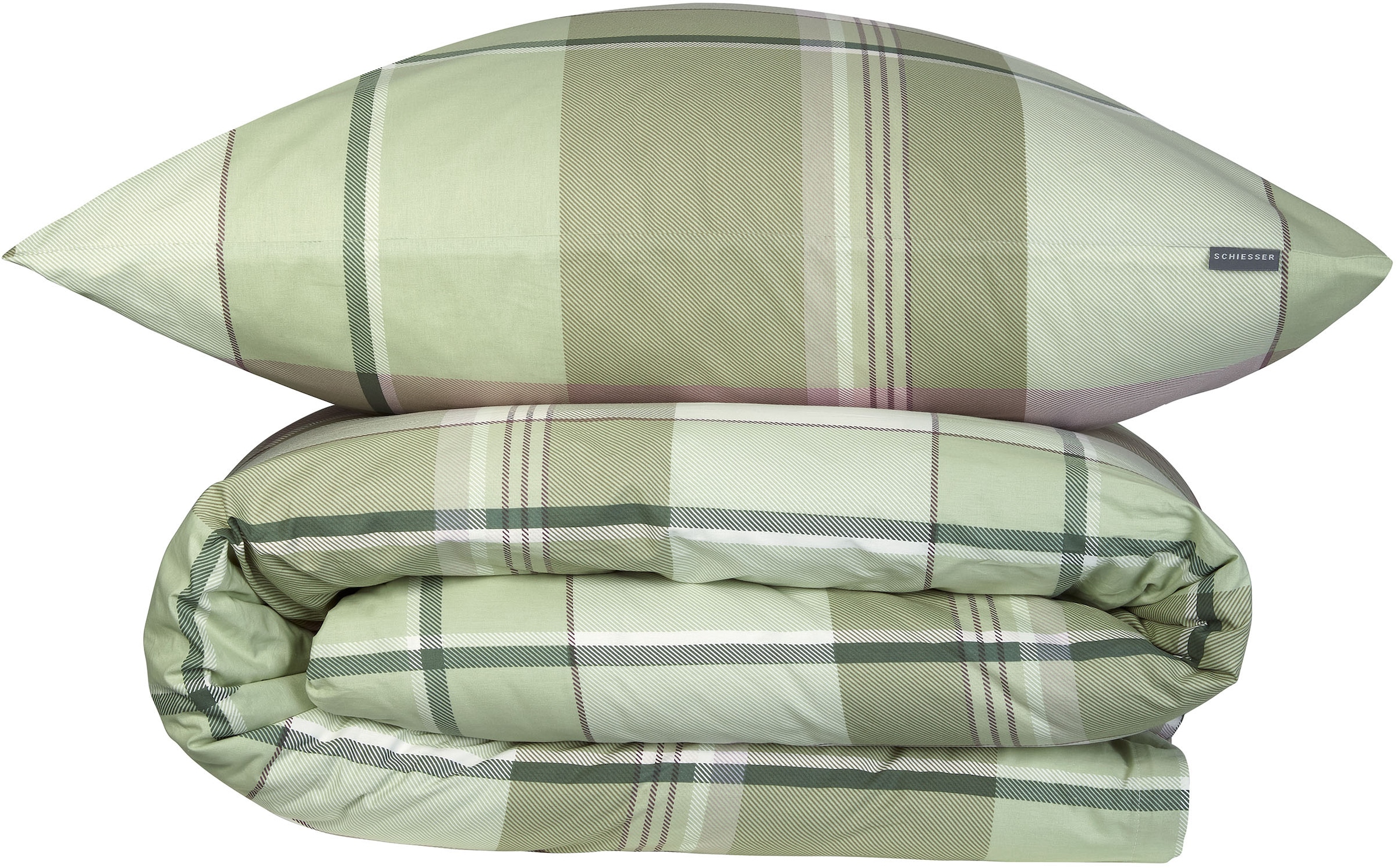 Schiesser Bettwäsche »Ate aus weicher Baumwolle mit einem klassischen Karo-Muster«, Made in Green