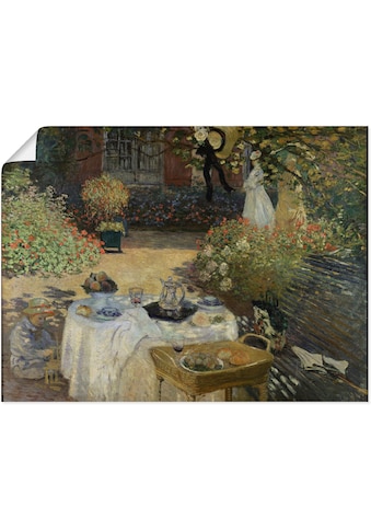 Artland Wandbild »Im Garten Claude Monets in Argenteuil«, Garten, (1 St.), in vielen... kaufen